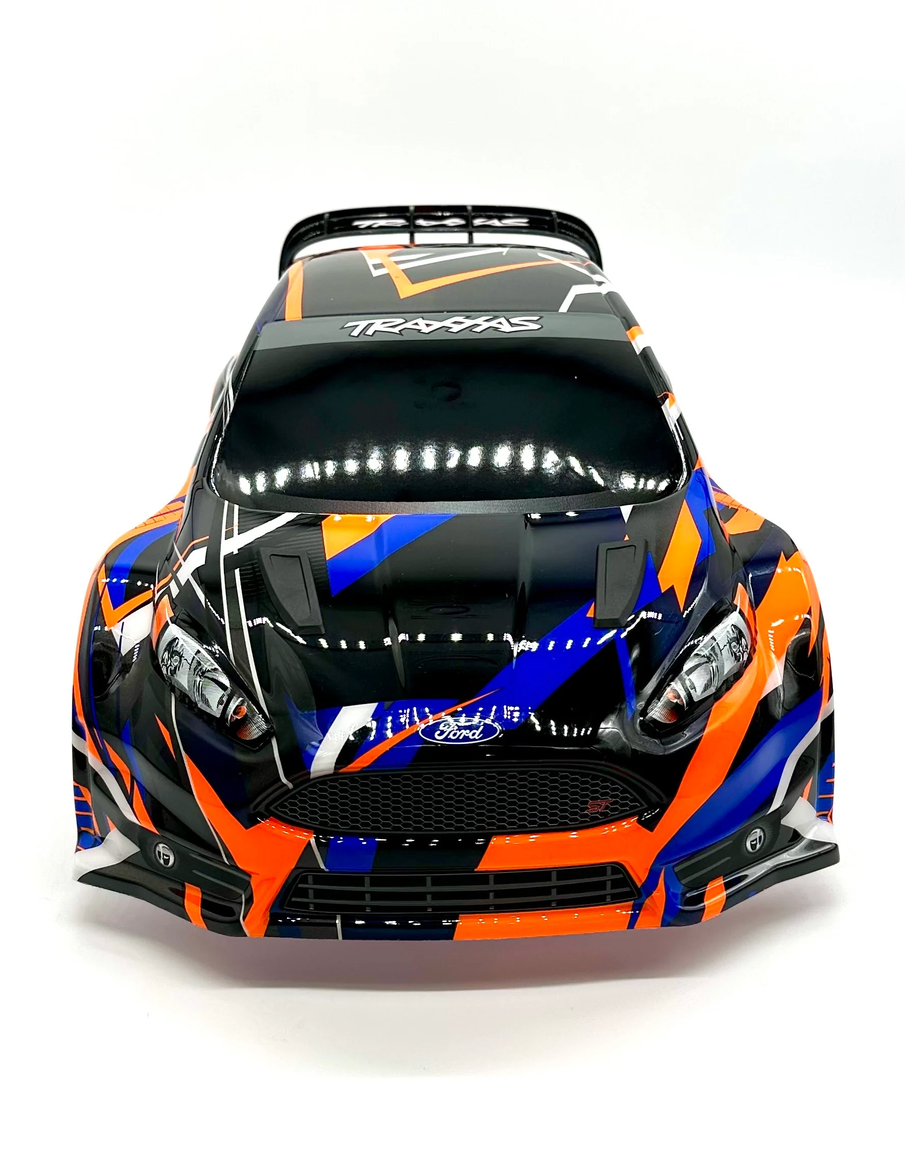 Fiesta 4x4 VXL BODY Shell (Orange) w/clipless mounts and reinforcements Traxxas 74276-4 - Image 2