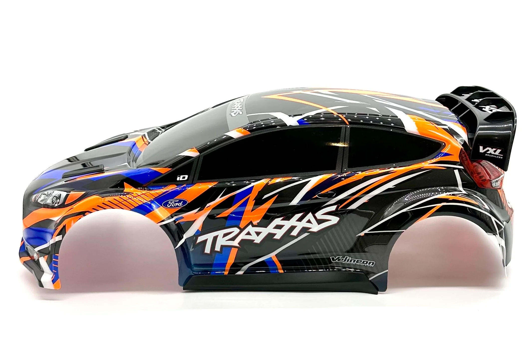 Fiesta 4x4 VXL BODY Shell (Orange) w/clipless mounts and reinforcements Traxxas 74276-4 - Image 3