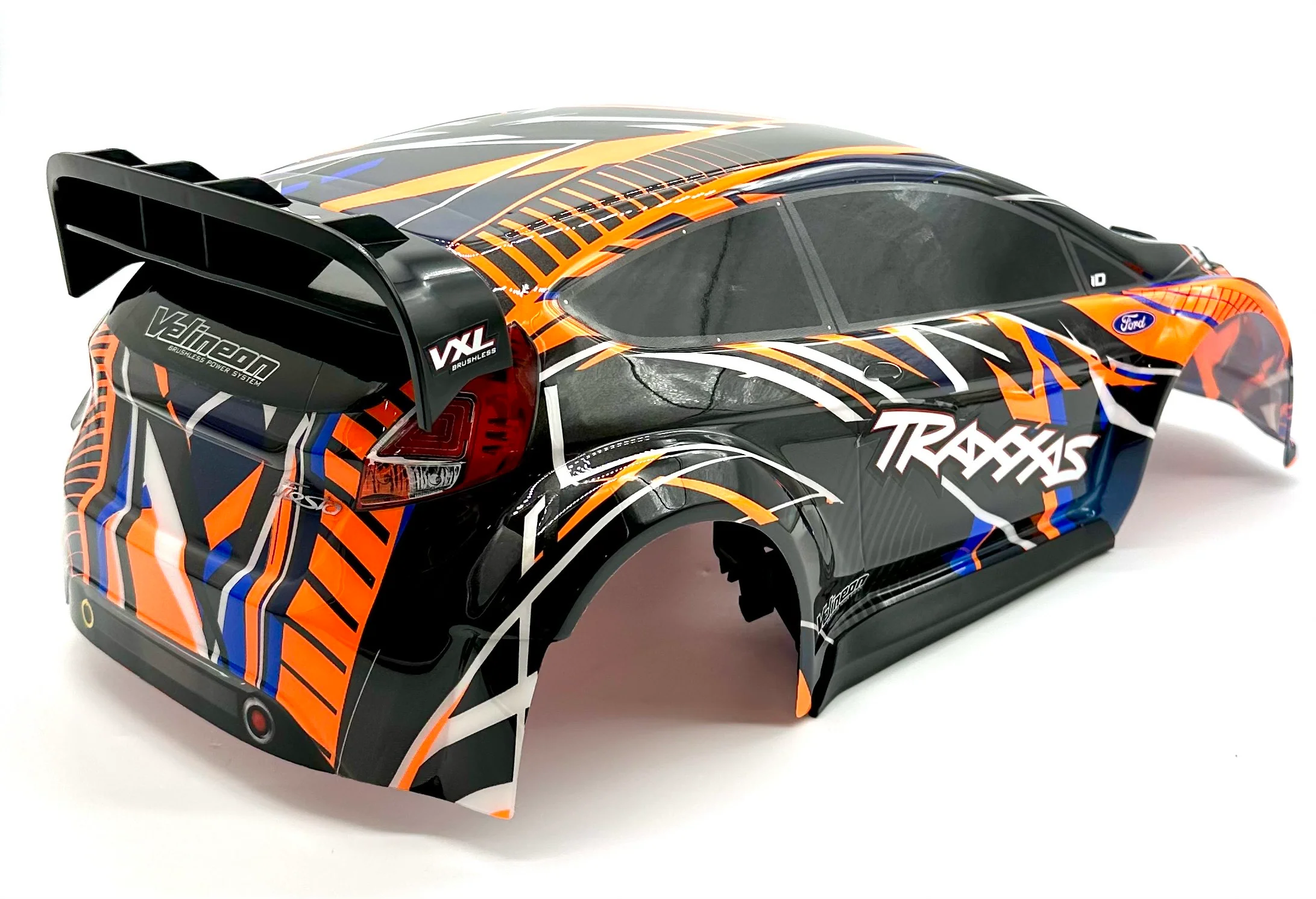 Fiesta 4x4 VXL BODY Shell (Orange) w/clipless mounts and reinforcements Traxxas 74276-4 - Image 5