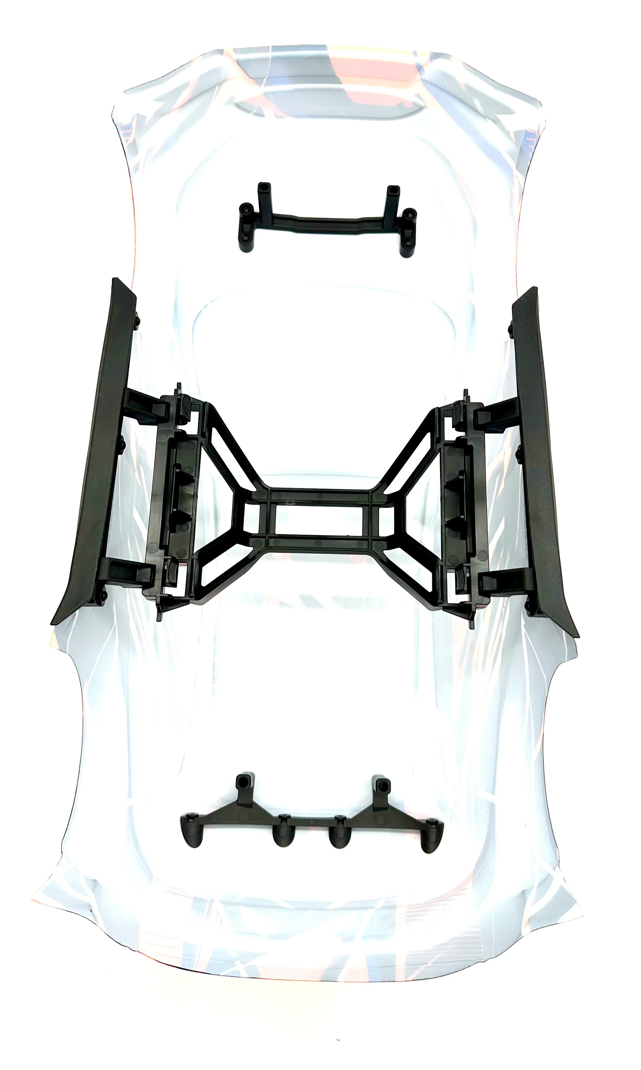 Fiesta 4x4 VXL BODY Shell (Orange) w/clipless mounts and reinforcements Traxxas 74276-4 - Image 7