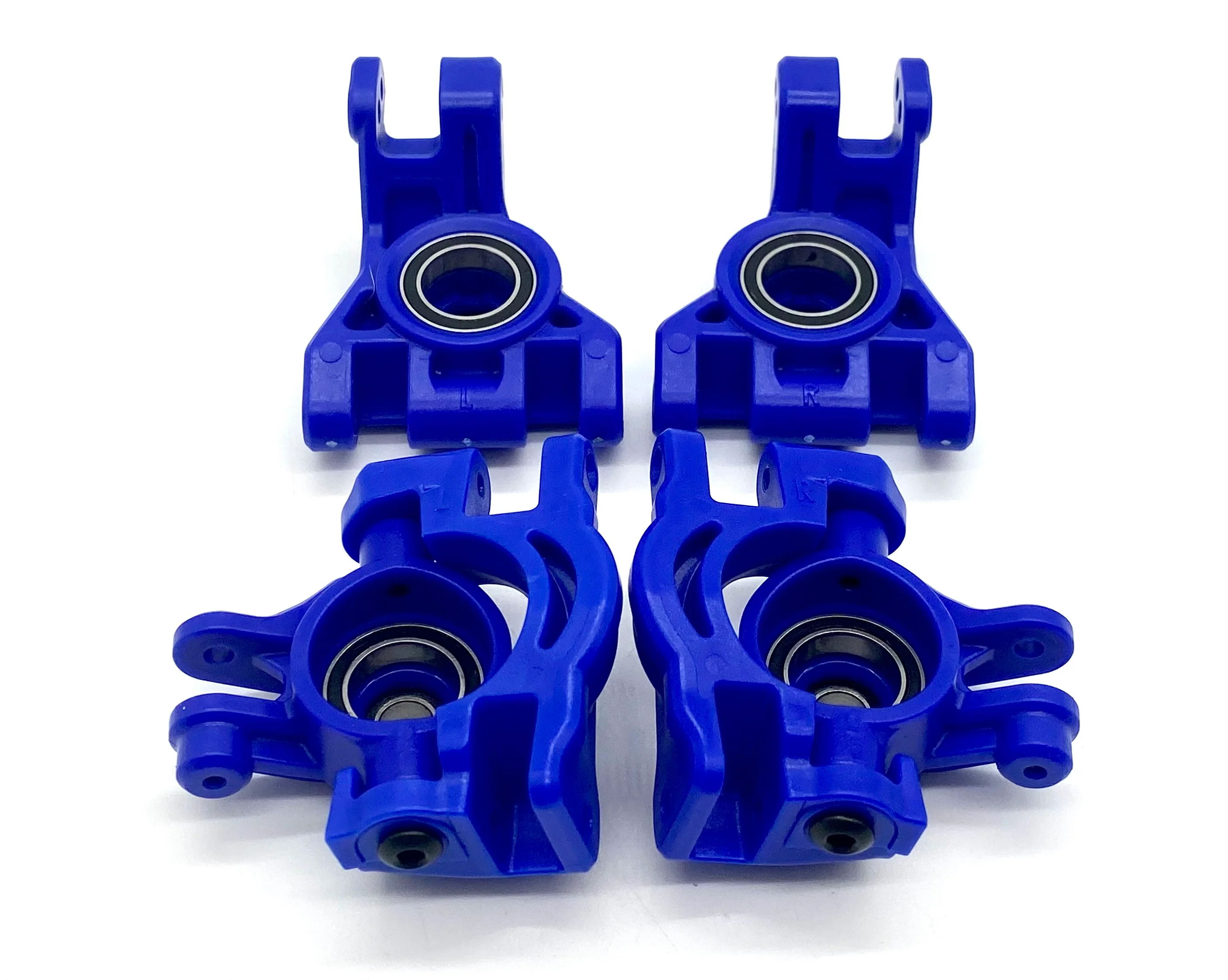 Fiesta 4x4 VXL HUBS, BLUE Carriers spindles BEARINGS Traxxas 74276-4 - Image 3