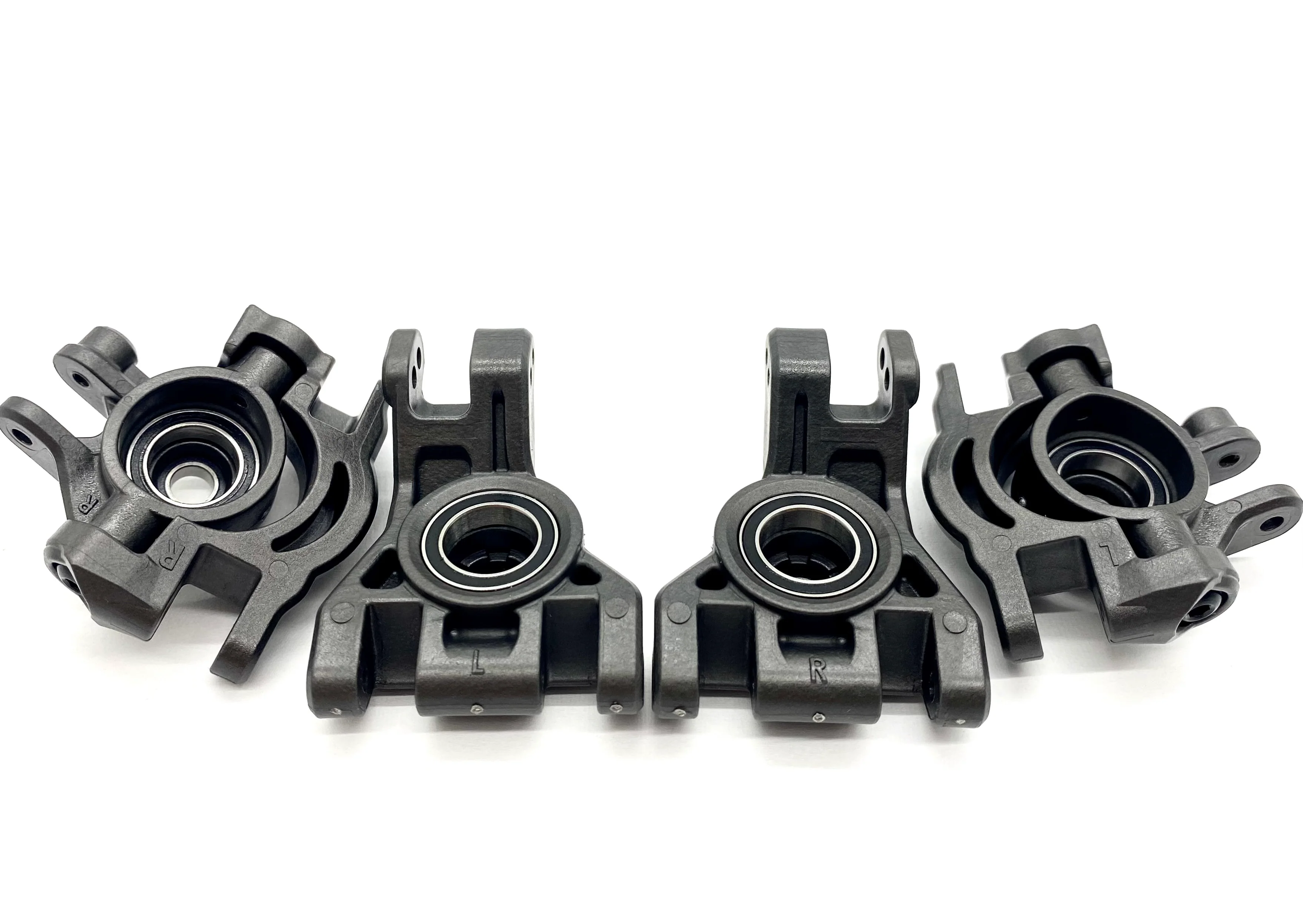 Fiesta 4x4 VXL HUBS, Gray Carriers spindles BEARINGS Traxxas 74276-4 - Image 2