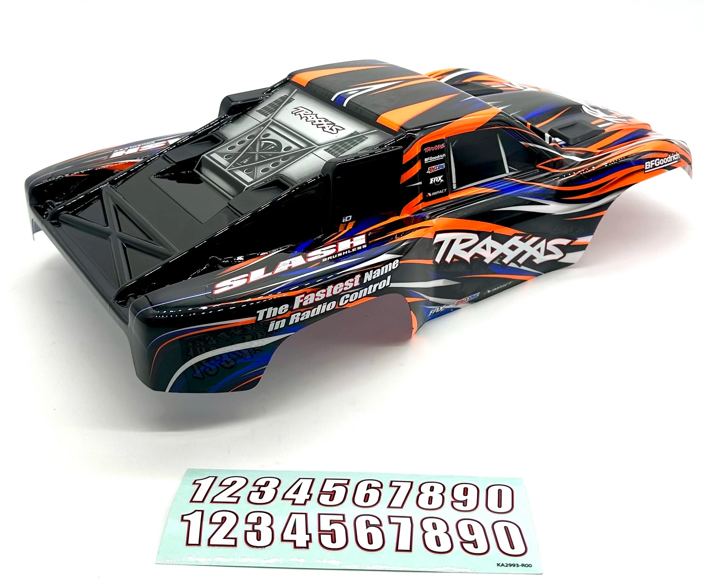 fits Slash 2wd BL-2S - BODY Shell (ORANGE black blue clipless 2wd 58334-4 - Image 3