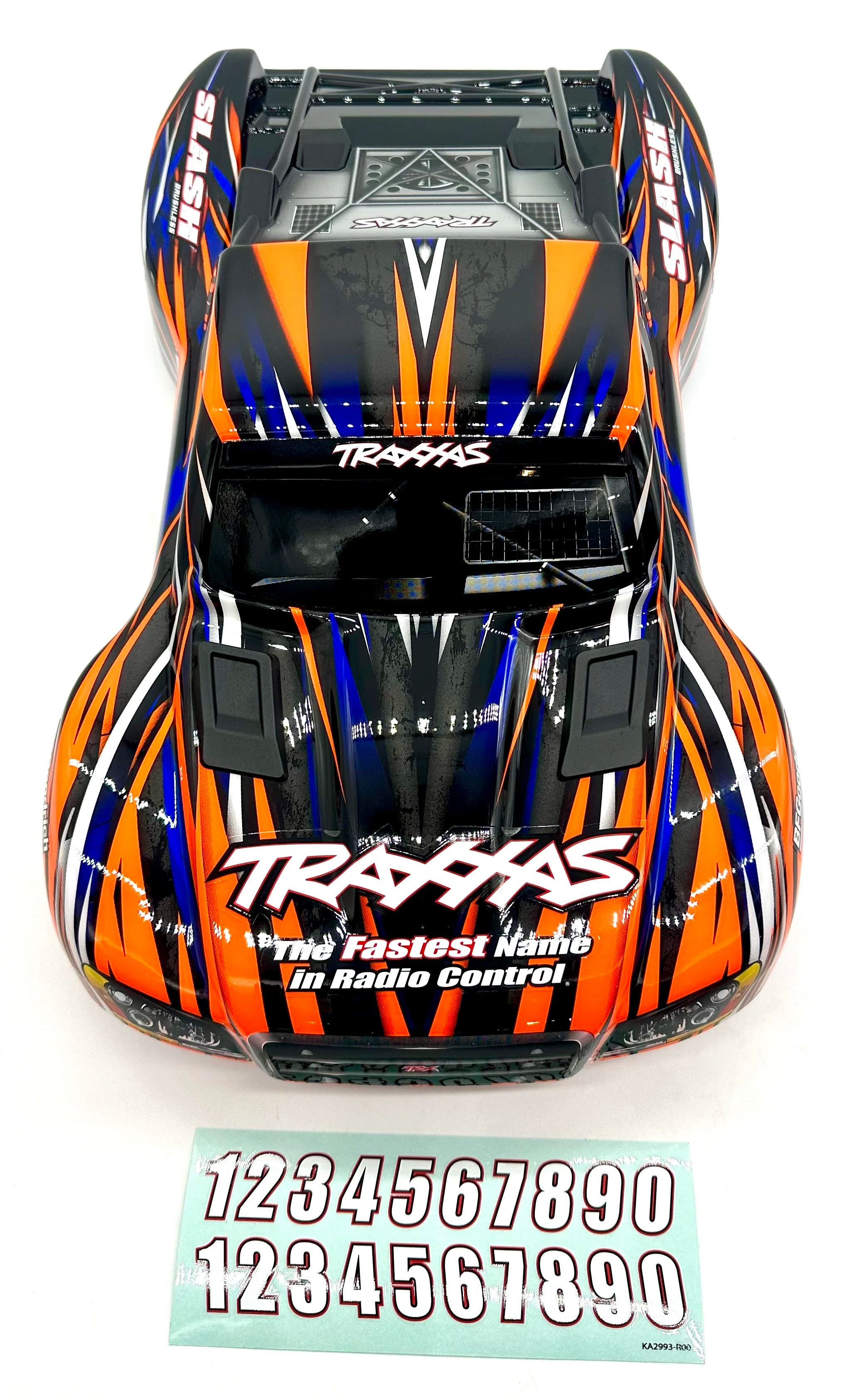 fits Slash 2wd BL-2S - BODY Shell (ORANGE black blue clipless 2wd 58334-4 - Image 4