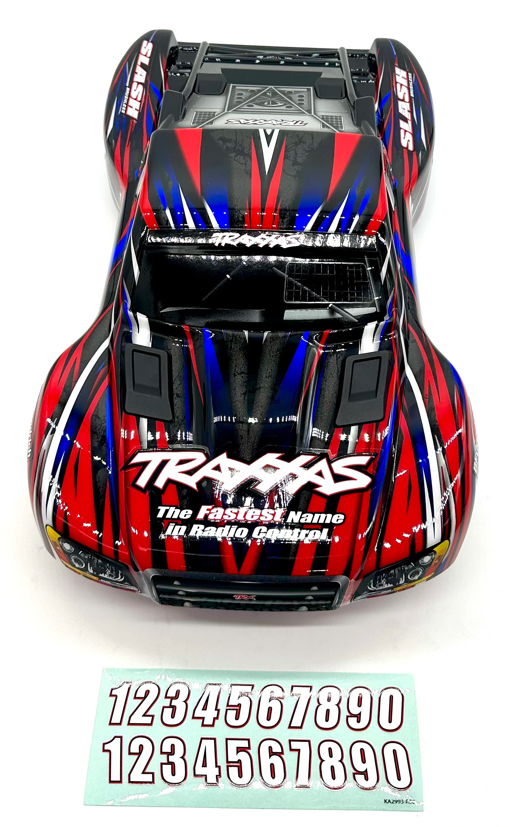 fits Slash 2wd BL-2S - BODY Shell (RED black blue clipless 4x4 6812r 58334-4 - Image 4