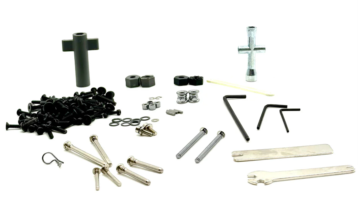 fits Slash 2wd BL-2S - SCREWS & TOOLS Set wheel nuts suspension pins 58334-4 - Image 2