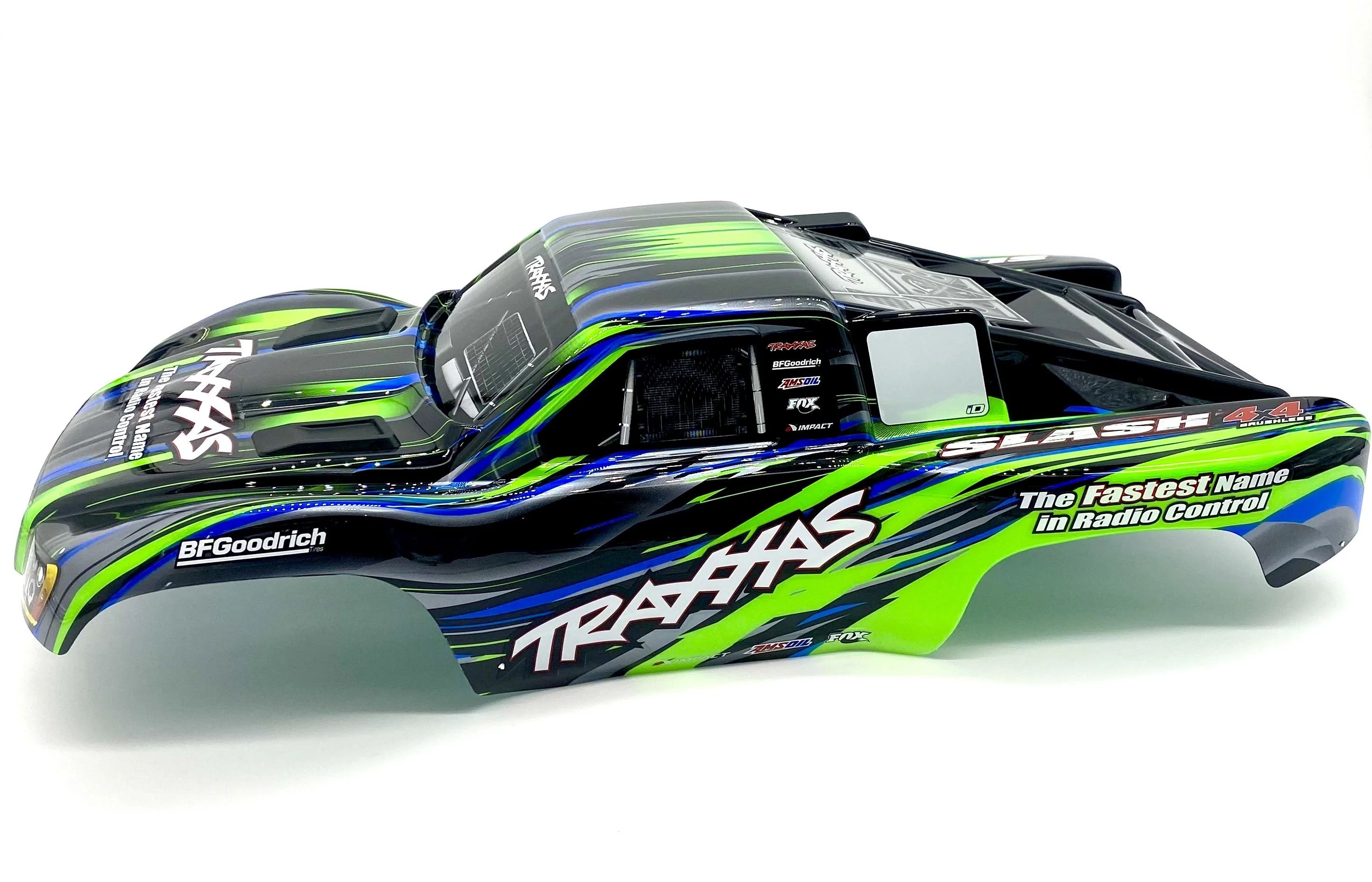 fits SLASH 4x4 BL-2s - BODY Shell (Green #1) 6932-grn painted clipless Traxxas 68154-4 - Image 4