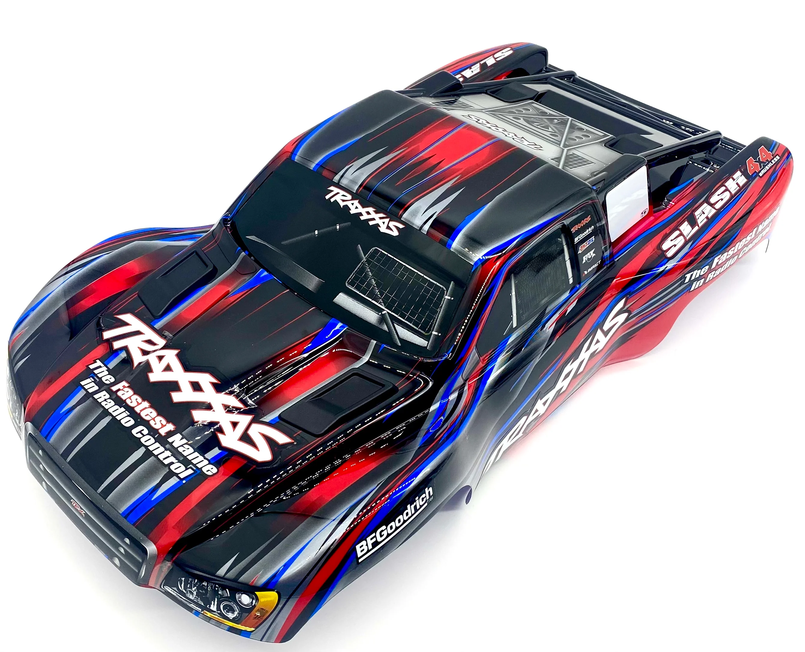 fits SLASH 4x4 BL-2s - BODY Shell (RED #1), 6932-red painted clipless Traxxas 68154-4 - Image 4