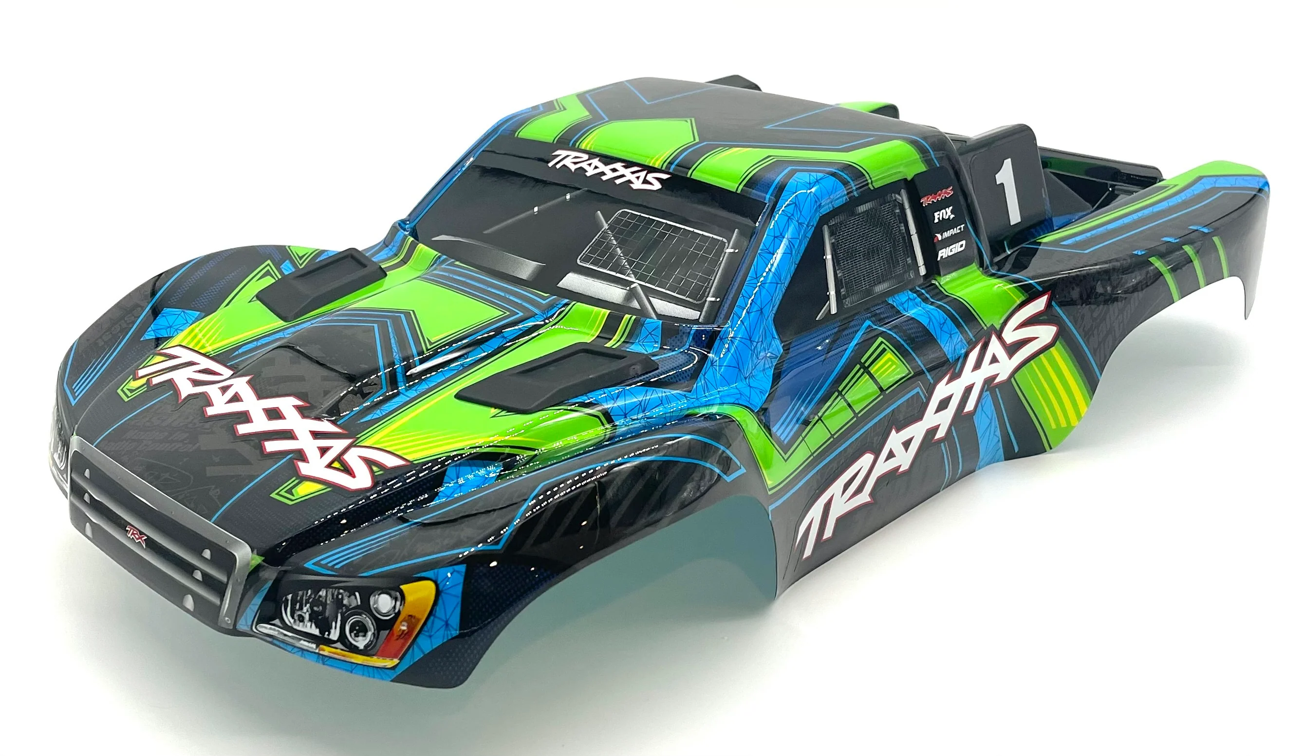 fits Slash 4x4 ULTIMATE Clipless BODY Shell (GREEN & Blue Cover Shell 68277-4