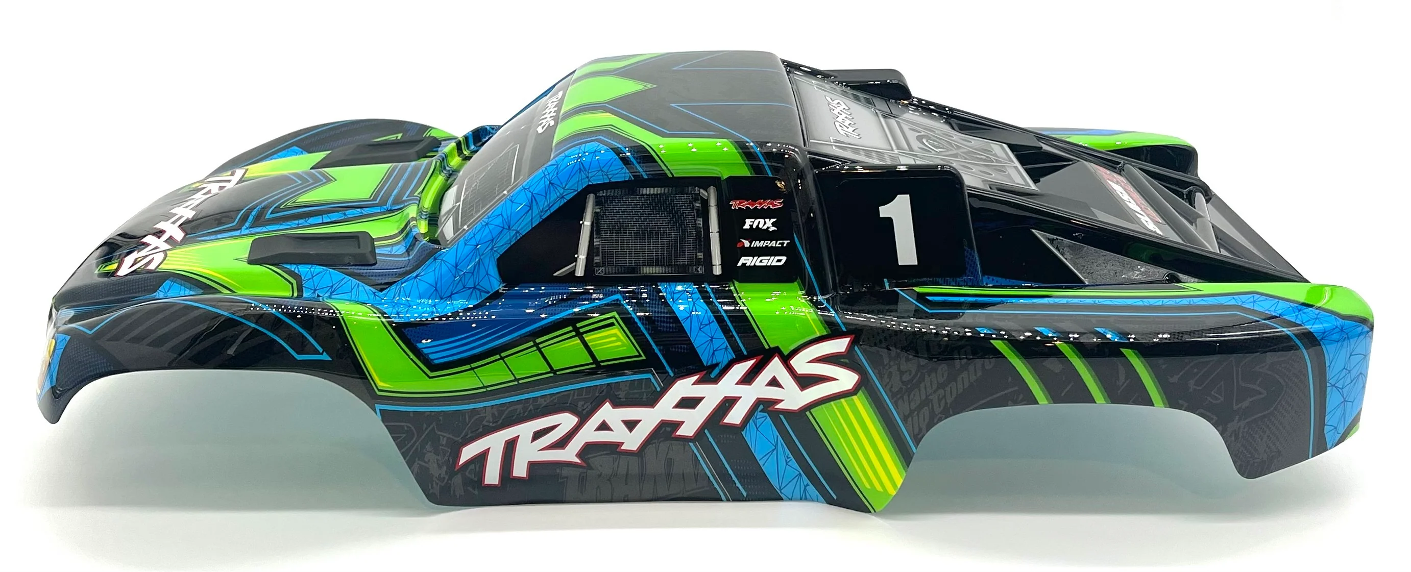 fits Slash 4x4 ULTIMATE Clipless BODY Shell (GREEN & Blue Cover Shell 68277-4 - Image 4