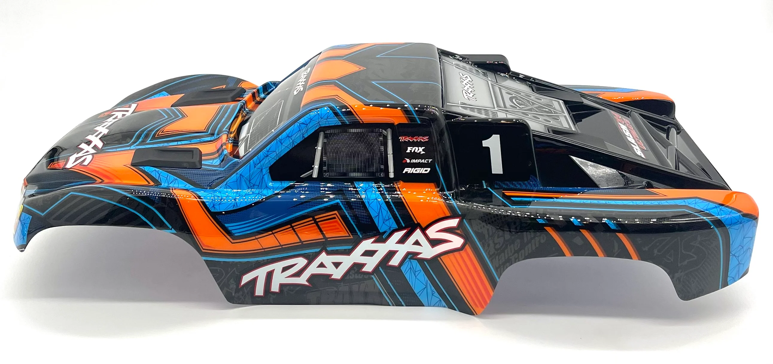 fits Slash 4x4 ULTIMATE Clipless BODY Shell (ORANGE & Blue Cover Shell 68277-4 - Image 4