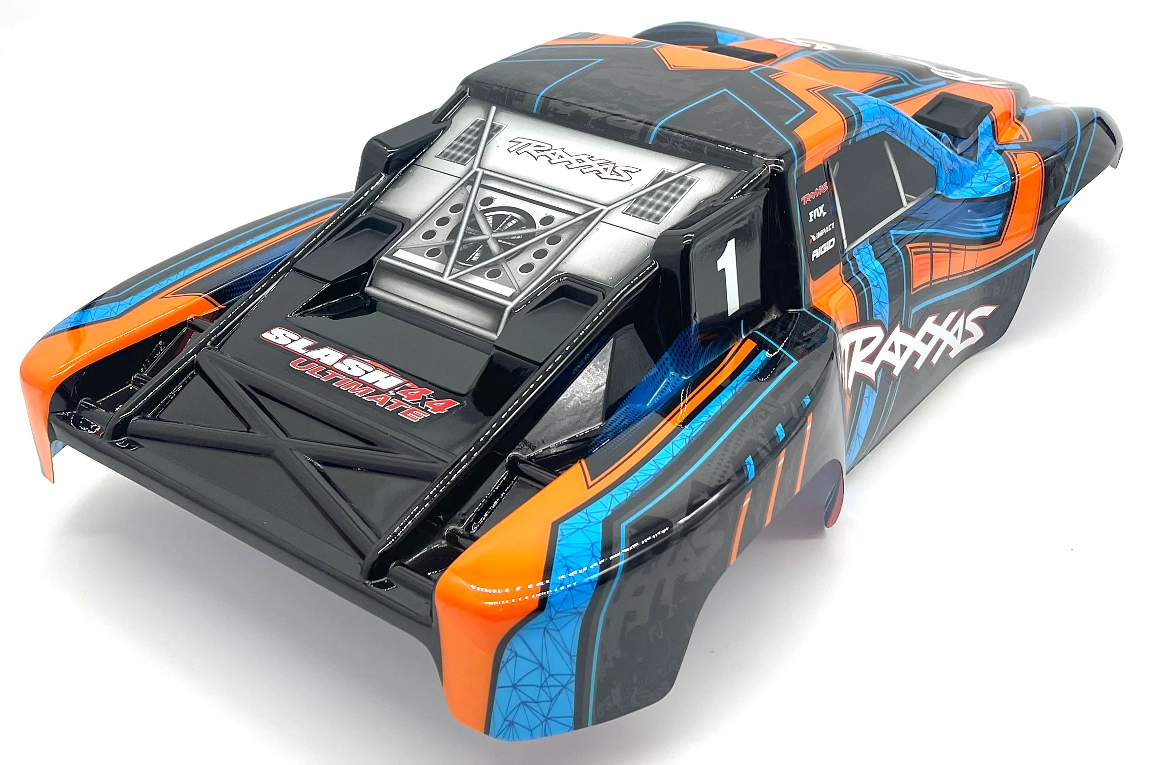 fits Slash 4x4 ULTIMATE Clipless BODY Shell (ORANGE & Blue Cover Shell 68277-4 - Image 7