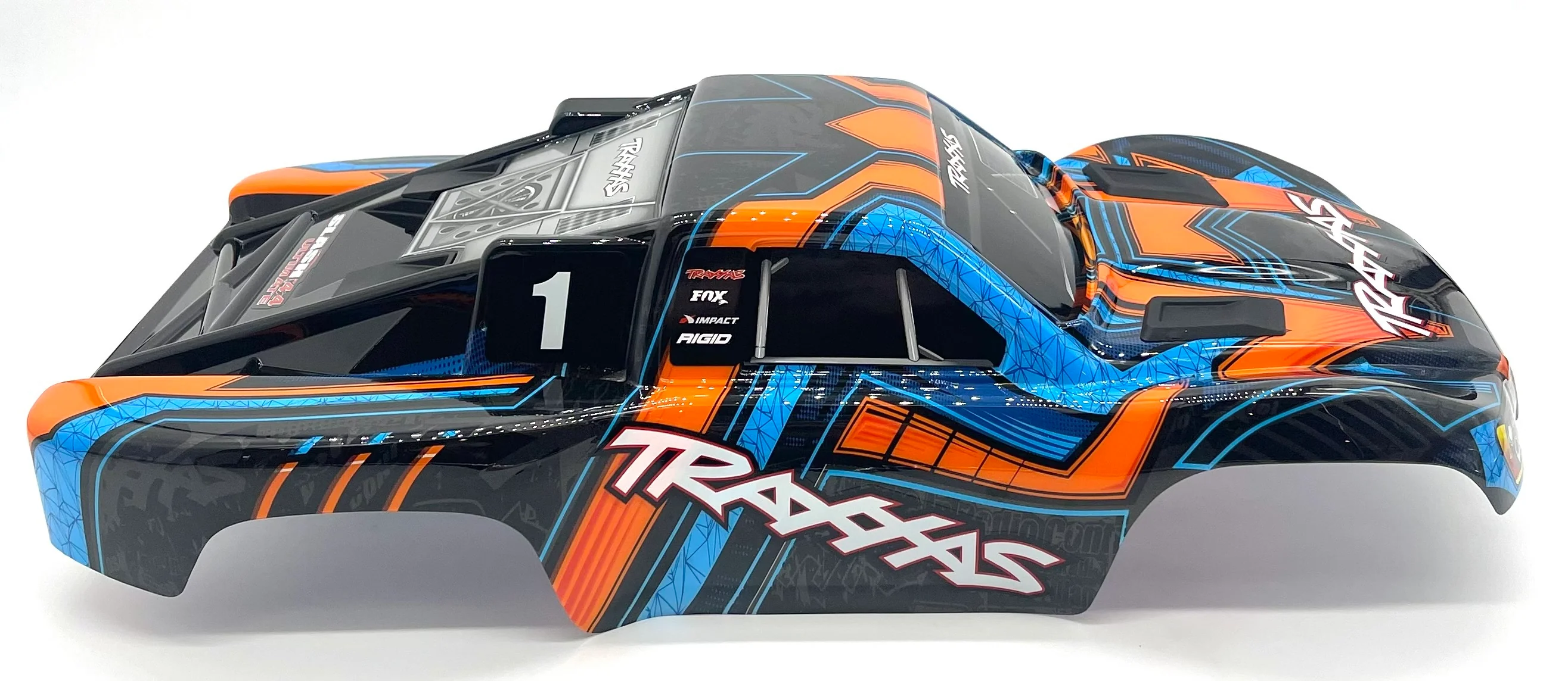 fits Slash 4x4 ULTIMATE Clipless BODY Shell (ORANGE & Blue Cover Shell 68277-4 - Image 8
