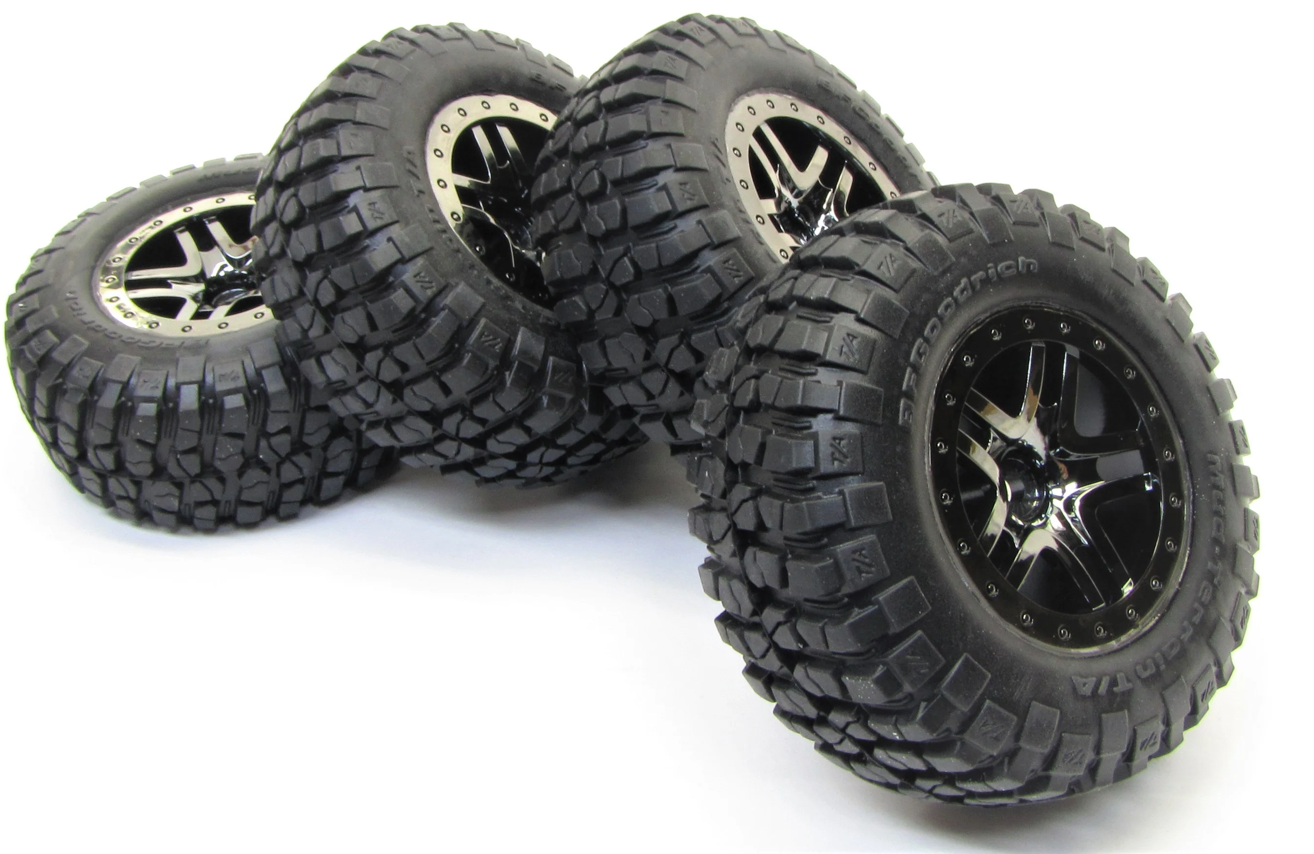 fits SLASH 4x4 ULTIMATE TIRES BLACK S1 BFG RACING COMPOUND 12mm Tyres 68077-4 - Image 3
