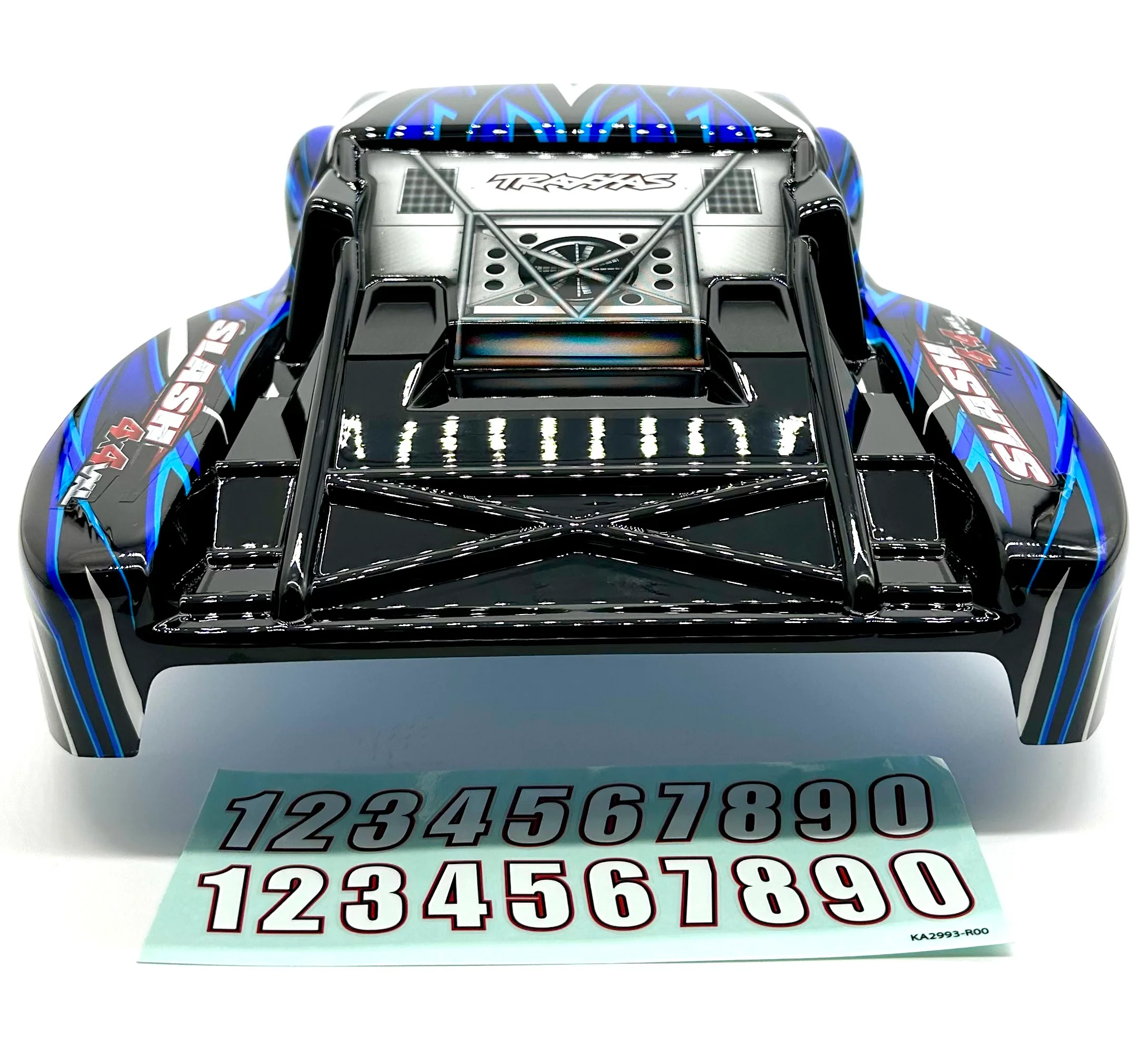 SLASH 4x4 VXL - BODY Shell (Blue Black clipless cover 68386-4 - Image 4