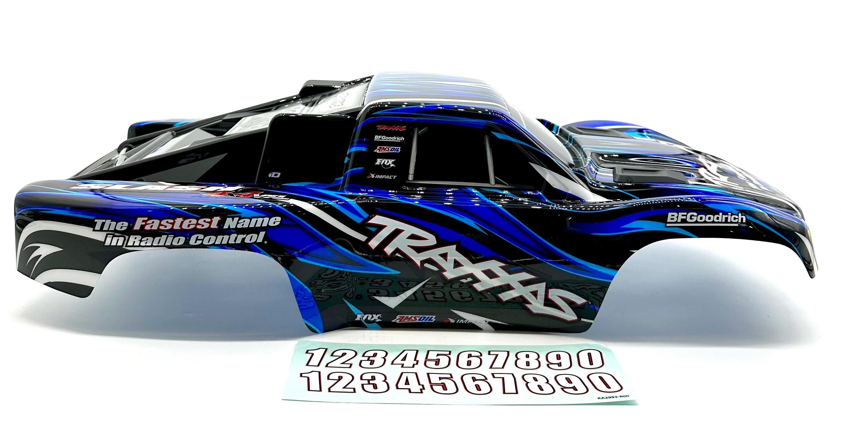 SLASH 4x4 VXL - BODY Shell (Blue Black clipless cover 68386-4 - Image 6