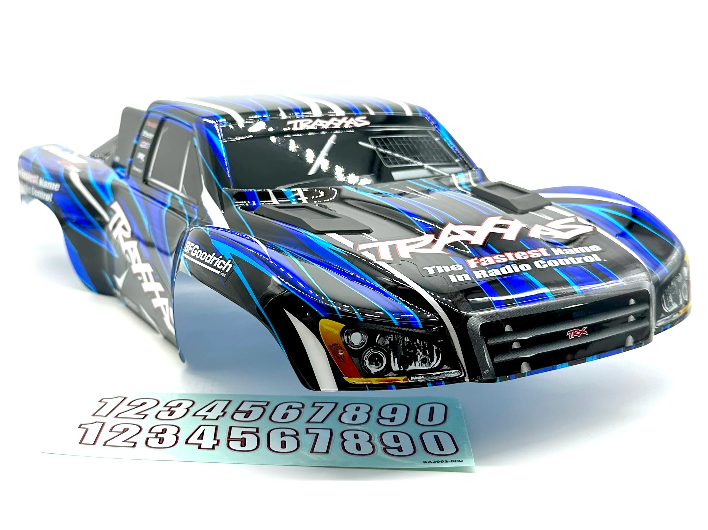 SLASH 4x4 VXL - BODY Shell (Blue Black clipless cover 68386-4 - Image 7