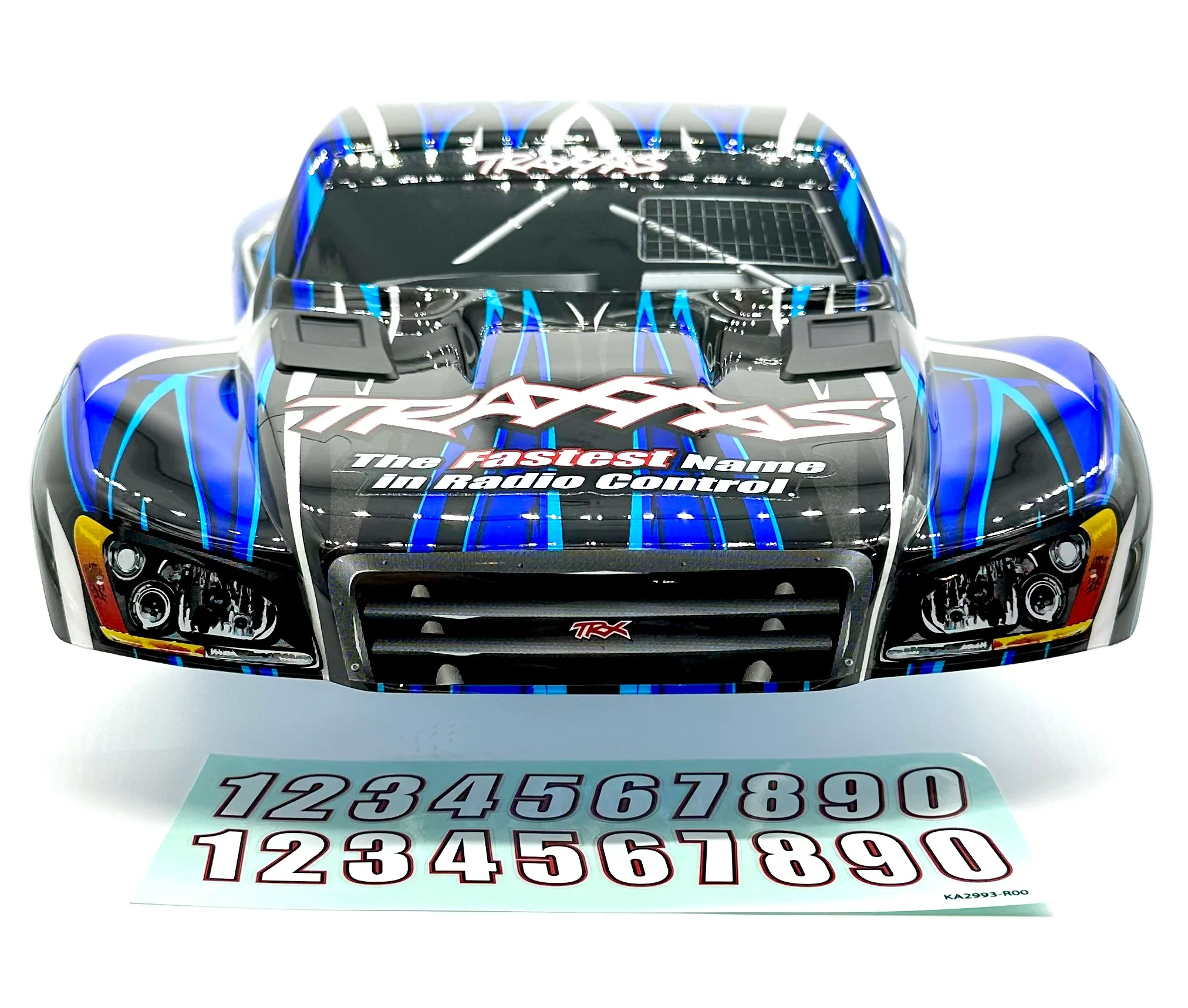 SLASH 4x4 VXL - BODY Shell (Blue Black clipless cover 68386-4 - Image 8