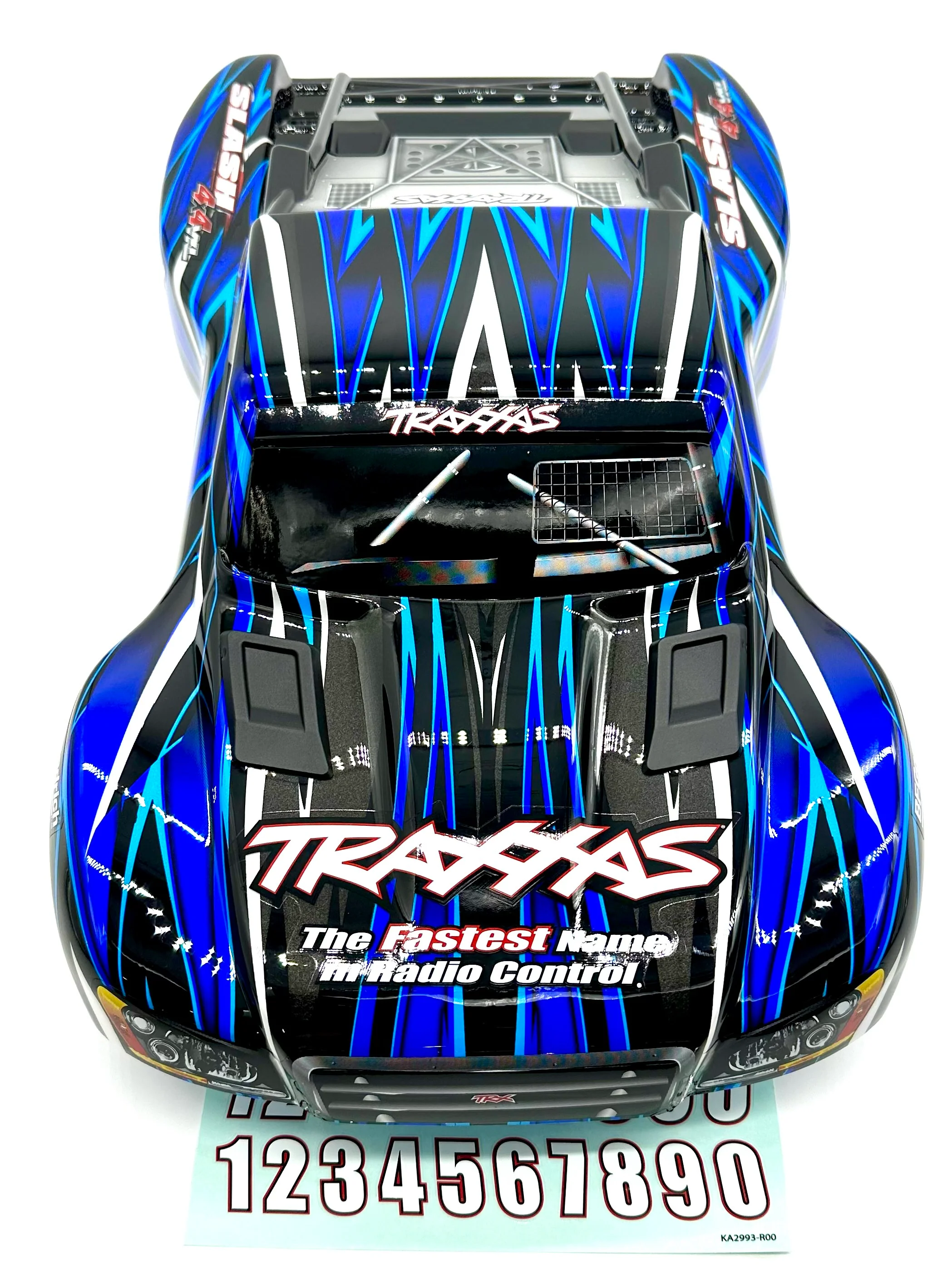 SLASH 4x4 VXL - BODY Shell (Blue Black clipless cover 68386-4 - Image 9