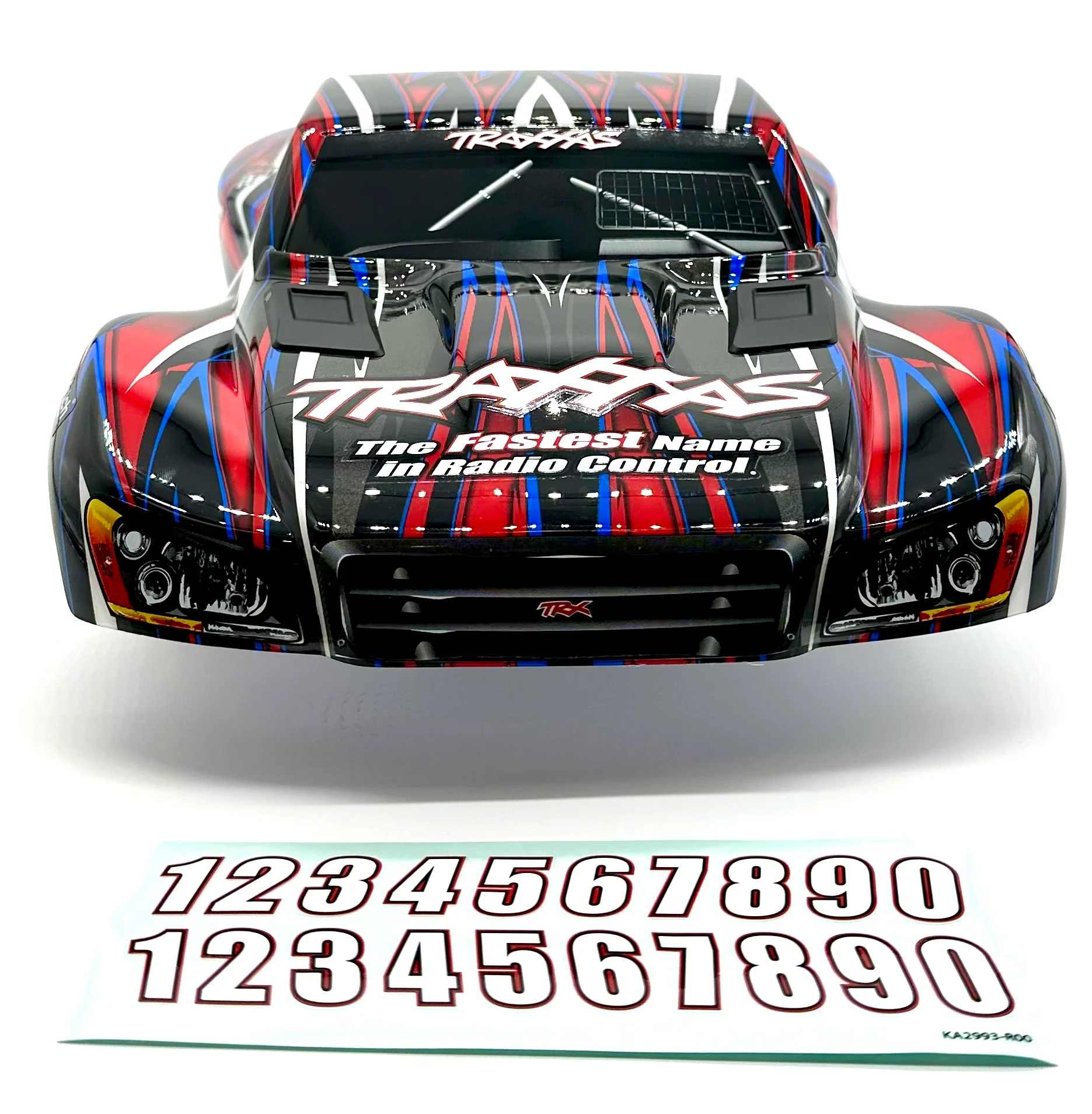 SLASH 4x4 VXL - BODY Shell (Red Black clipless cover 68386-4 - Image 8