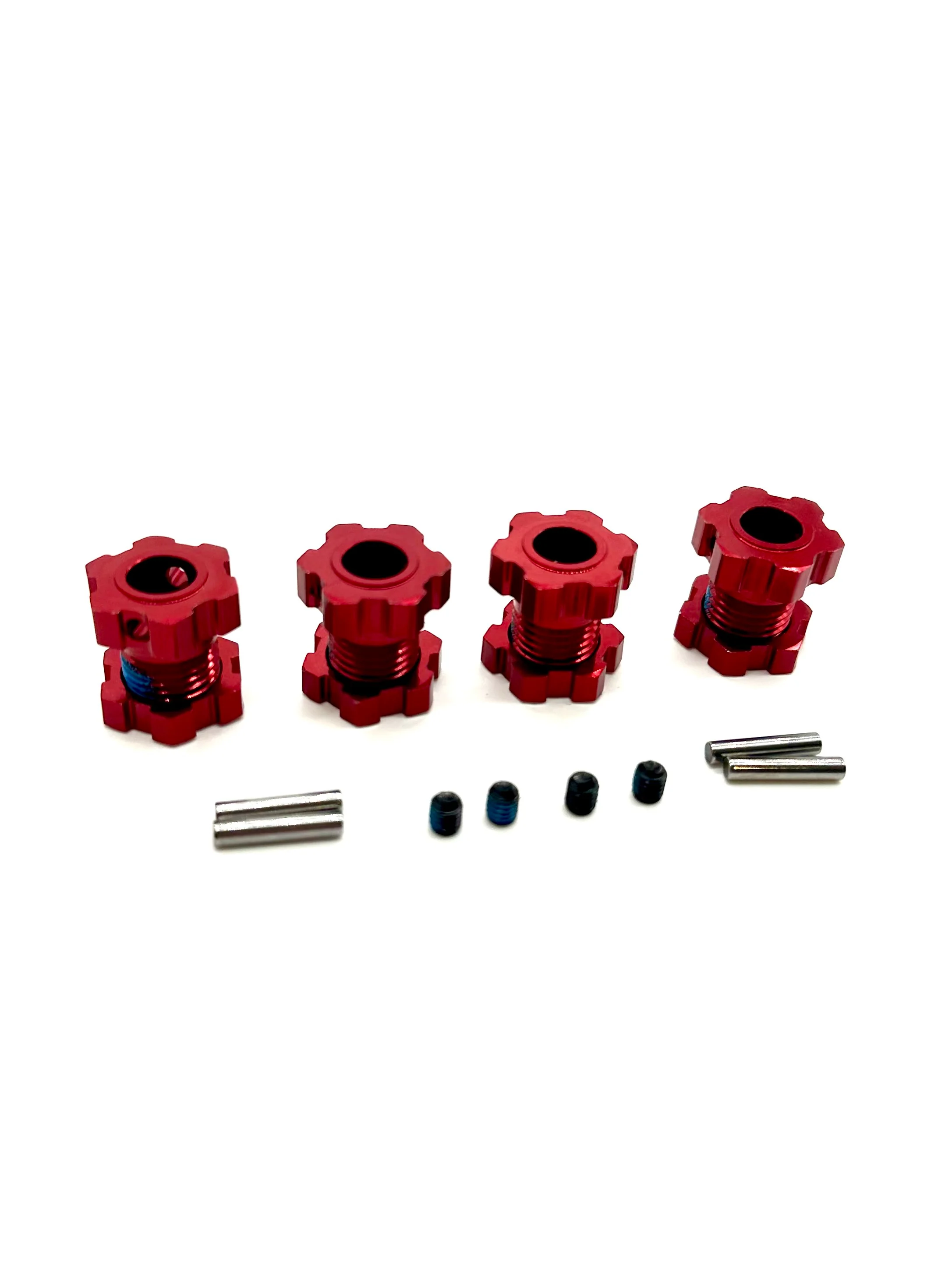 Fits SLEDGE - 17mm Hex Hubs RED (nuts Wheel hubs pins screws Traxxas 95096-4 - Image 2