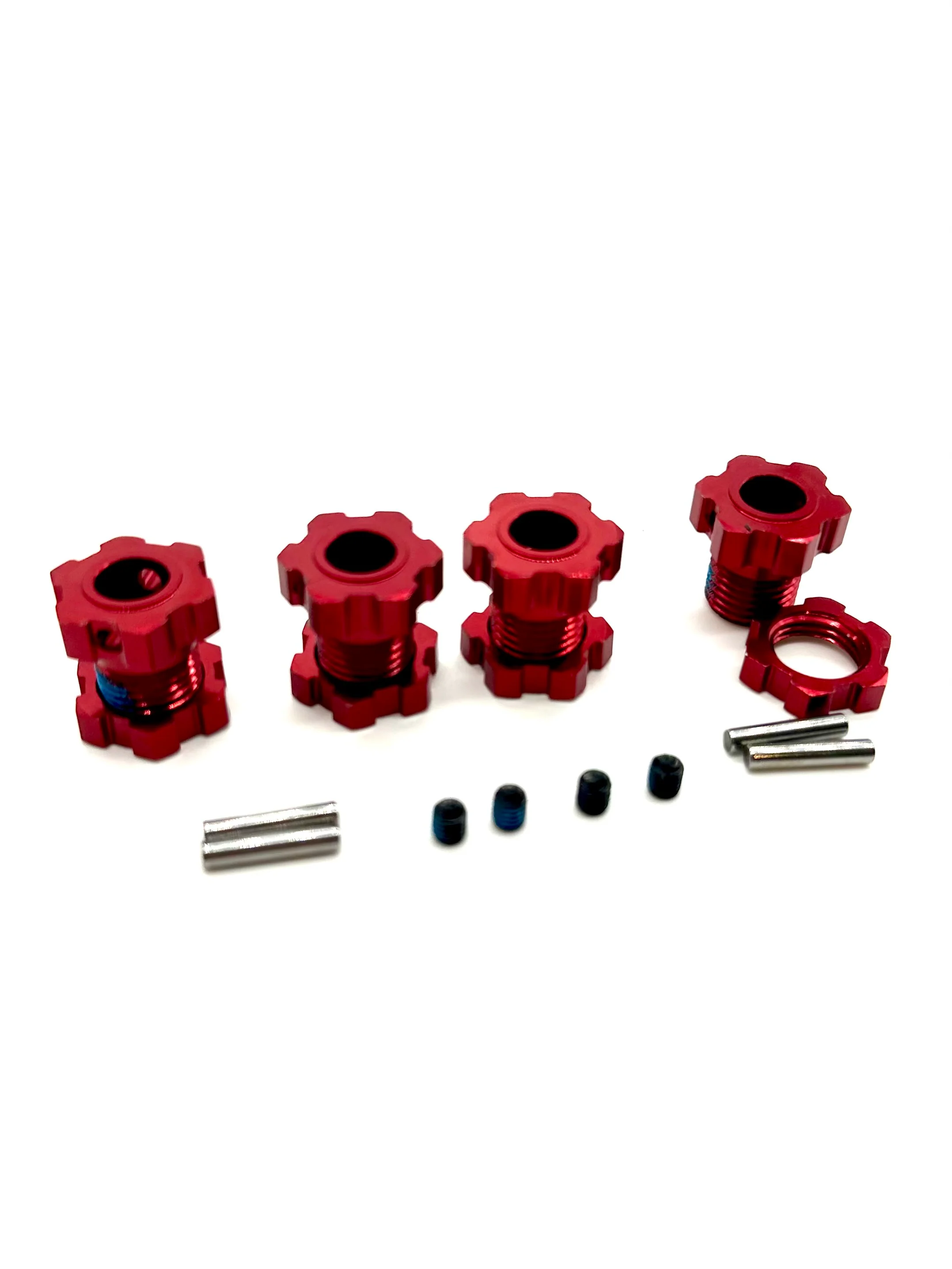 Fits SLEDGE - 17mm Hex Hubs RED (nuts Wheel hubs pins screws Traxxas 95096-4 - Image 3