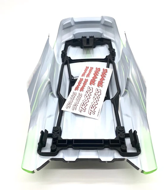 Fits SLEDGE - Body Shell (GREEN Black cover, 9511G, roll cage and mounting system 95076-4 - Image 3