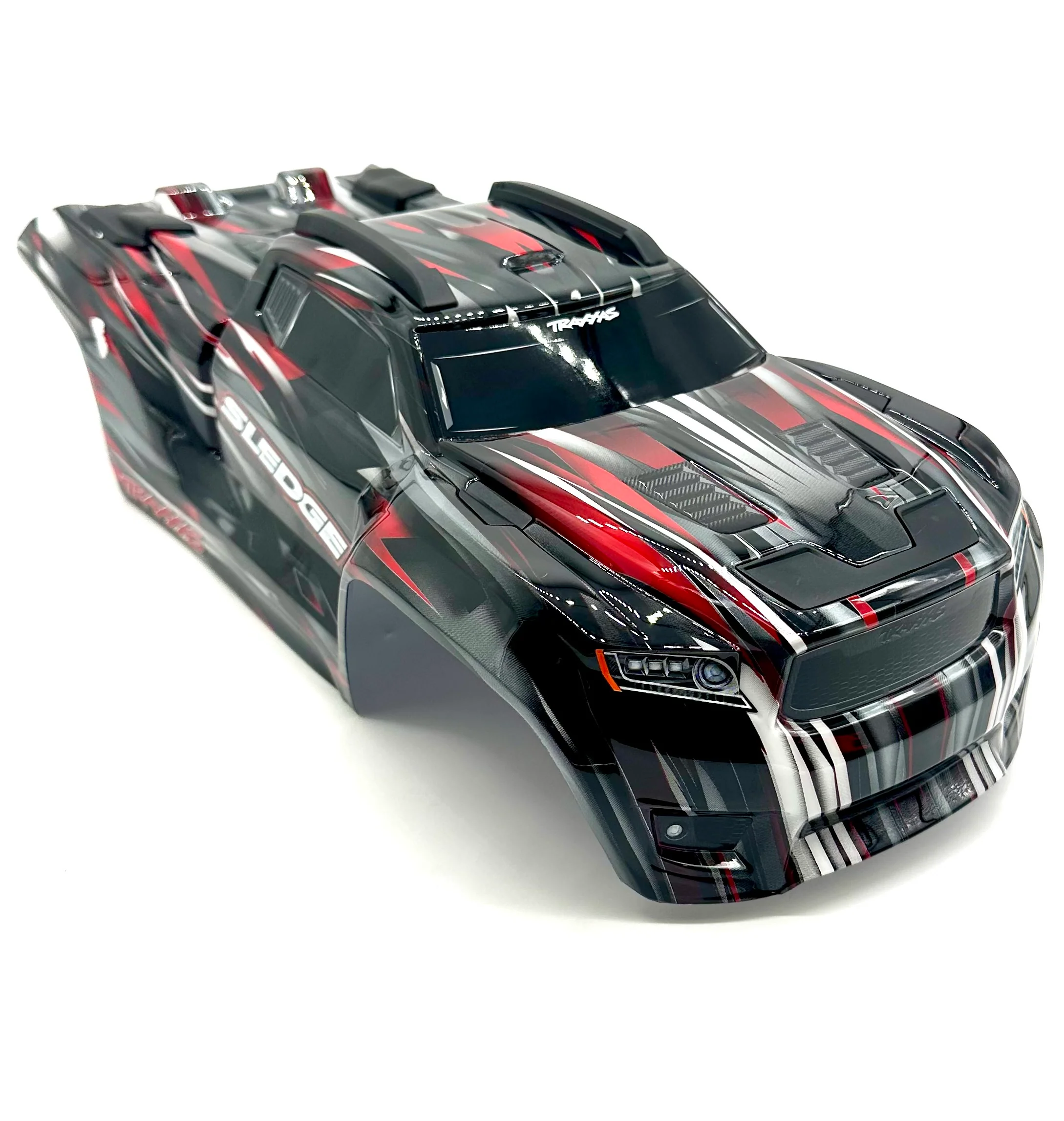 Fits SLEDGE - Body Shell (2024 RED cover 9511-red, roll cage Traxxas 95096-4 - Image 2