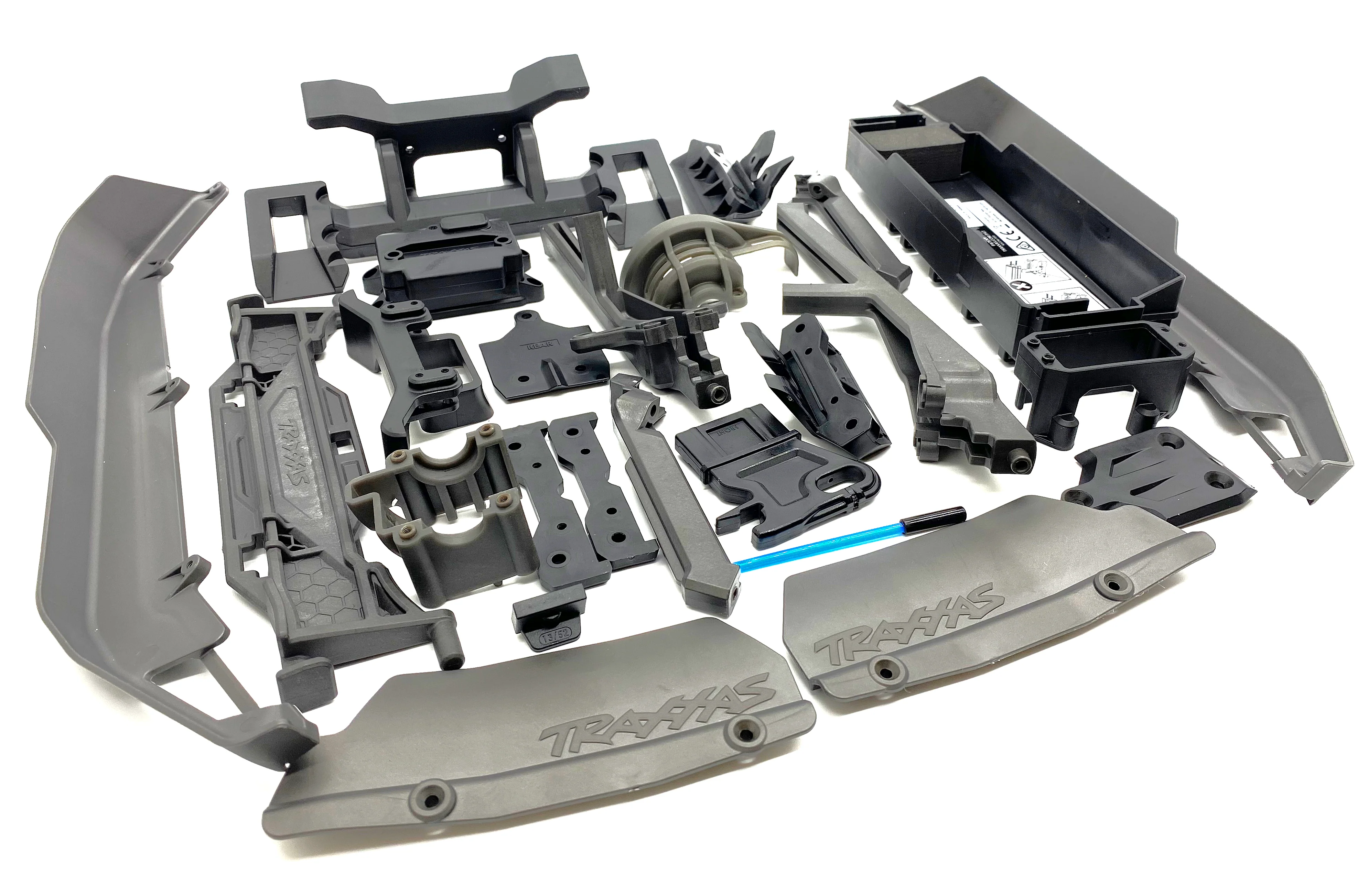 Fits SLEDGE - PLASTIC SET, Side Guards, Battery Tray, Roll Tower, Chassis/Wing Braces Traxxas 95096-4 - Image 2