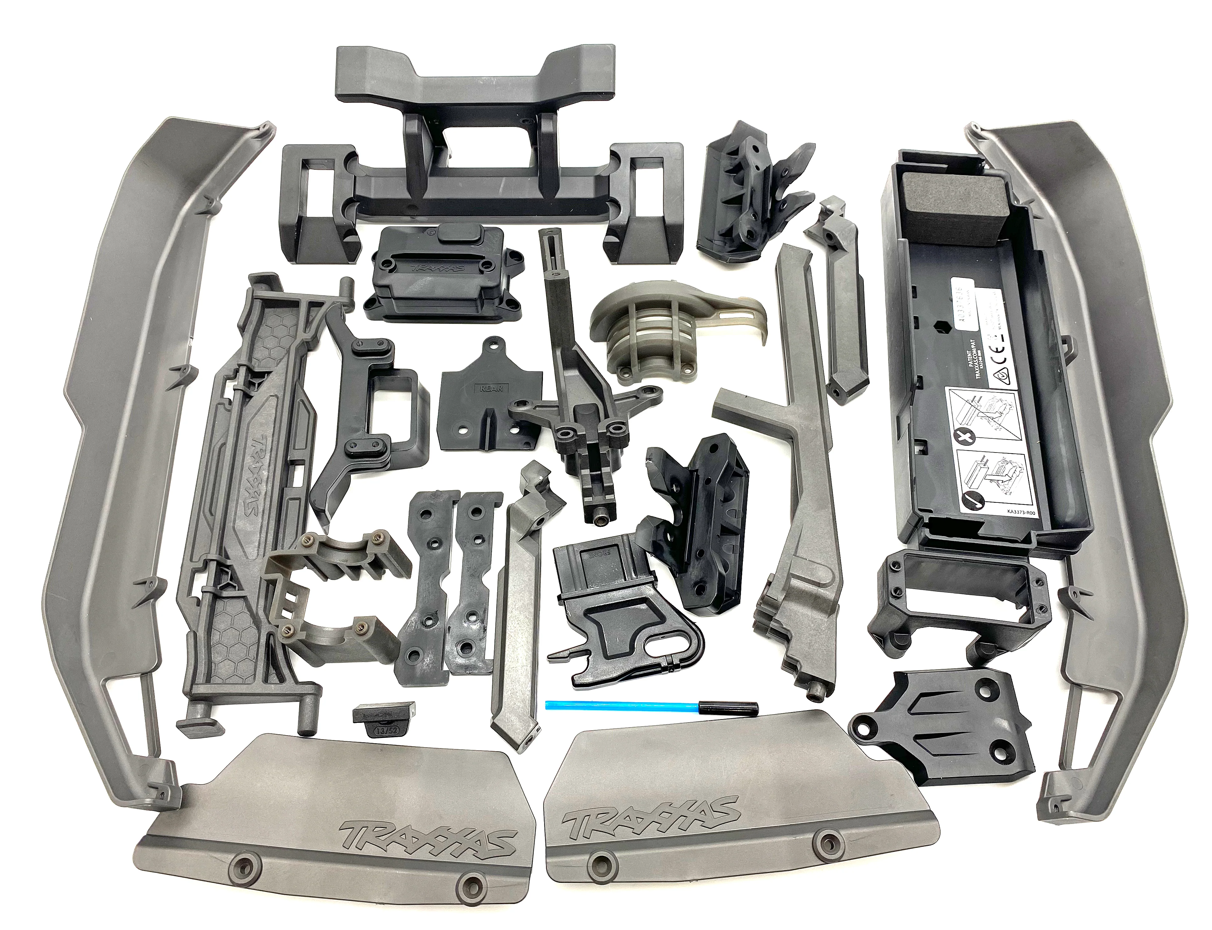 Fits SLEDGE - PLASTIC SET, Side Guards, Battery Tray, Roll Tower, Chassis/Wing Braces Traxxas 95096-4 - Image 3