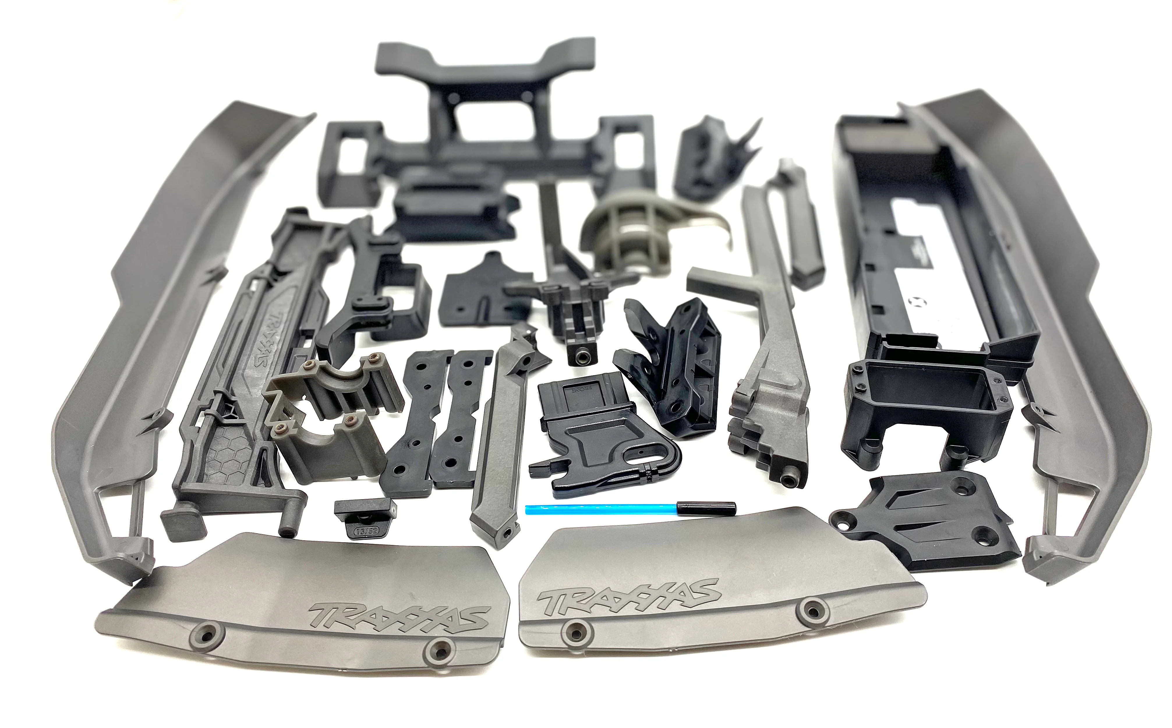 Fits SLEDGE - PLASTIC SET, Side Guards, Battery Tray, Roll Tower, Chassis/Wing Braces Traxxas 95096-4 - Image 4