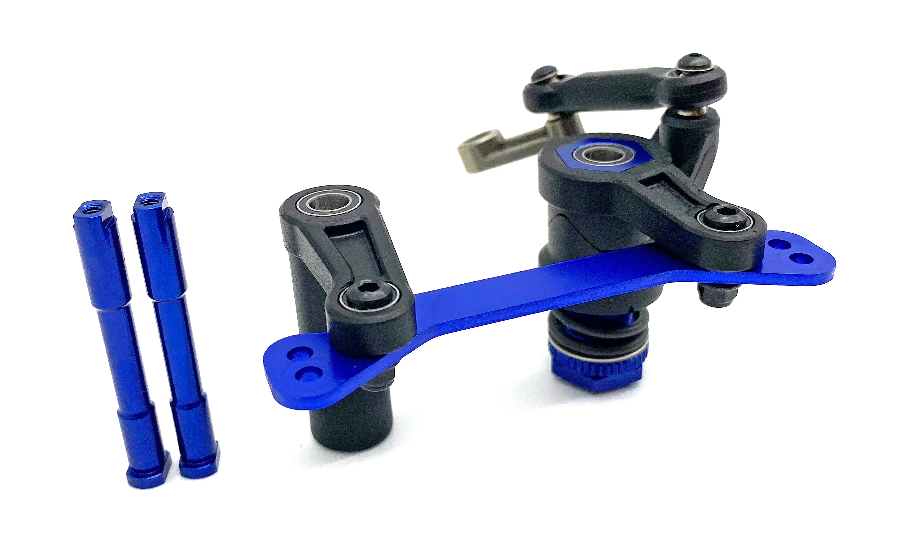 Fits SLEDGE - STEERING Set (Blue) bellcrank bearings servo saver Traxxas 95096-4 - Image 2