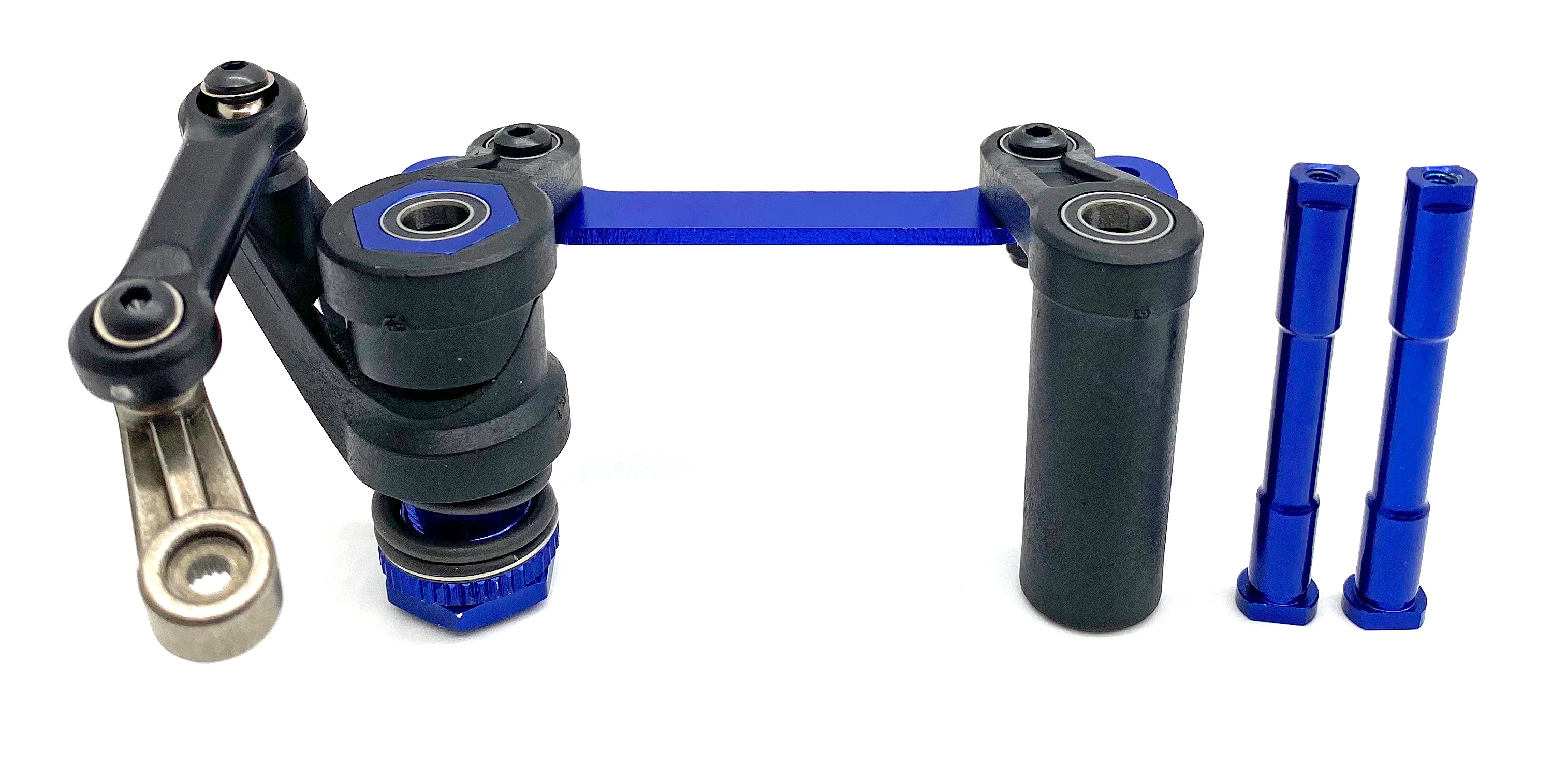 Fits SLEDGE - STEERING Set (Blue) bellcrank bearings servo saver Traxxas 95096-4 - Image 4