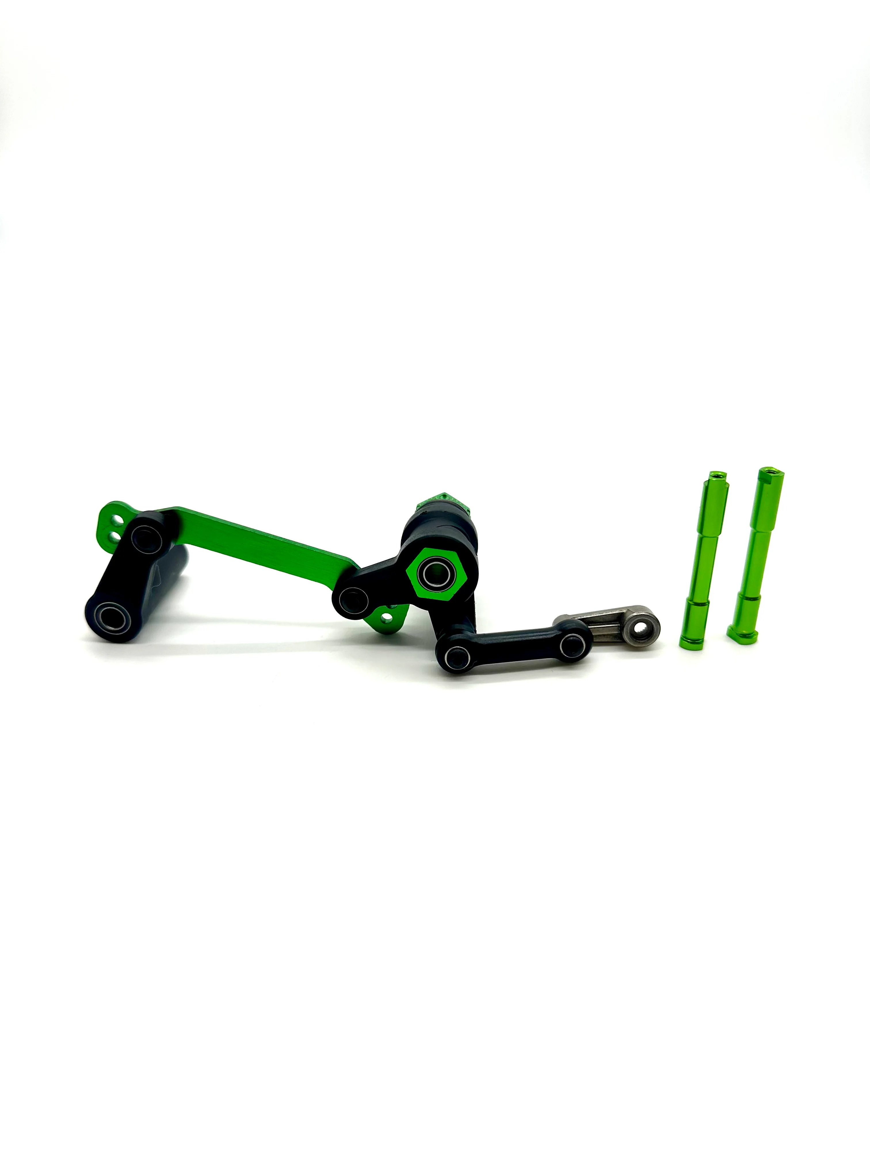 Fits SLEDGE - STEERING Set (Green) bellcrank bearings servo saver Traxxas 95096-4 - Image 2