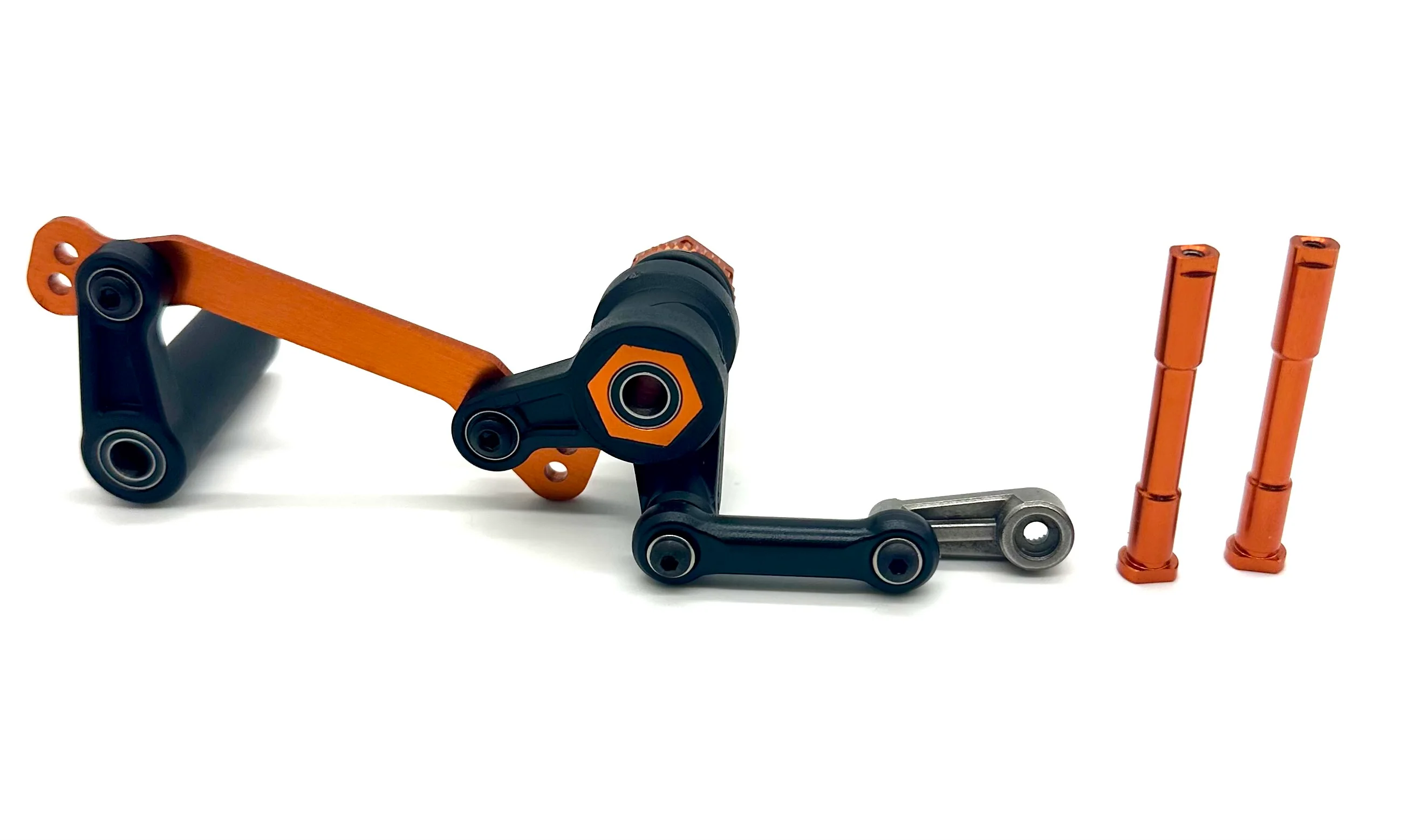 Fits SLEDGE - STEERING Set (Orange) bellcrank bearings servo saver Traxxas 95096-4 - Image 2