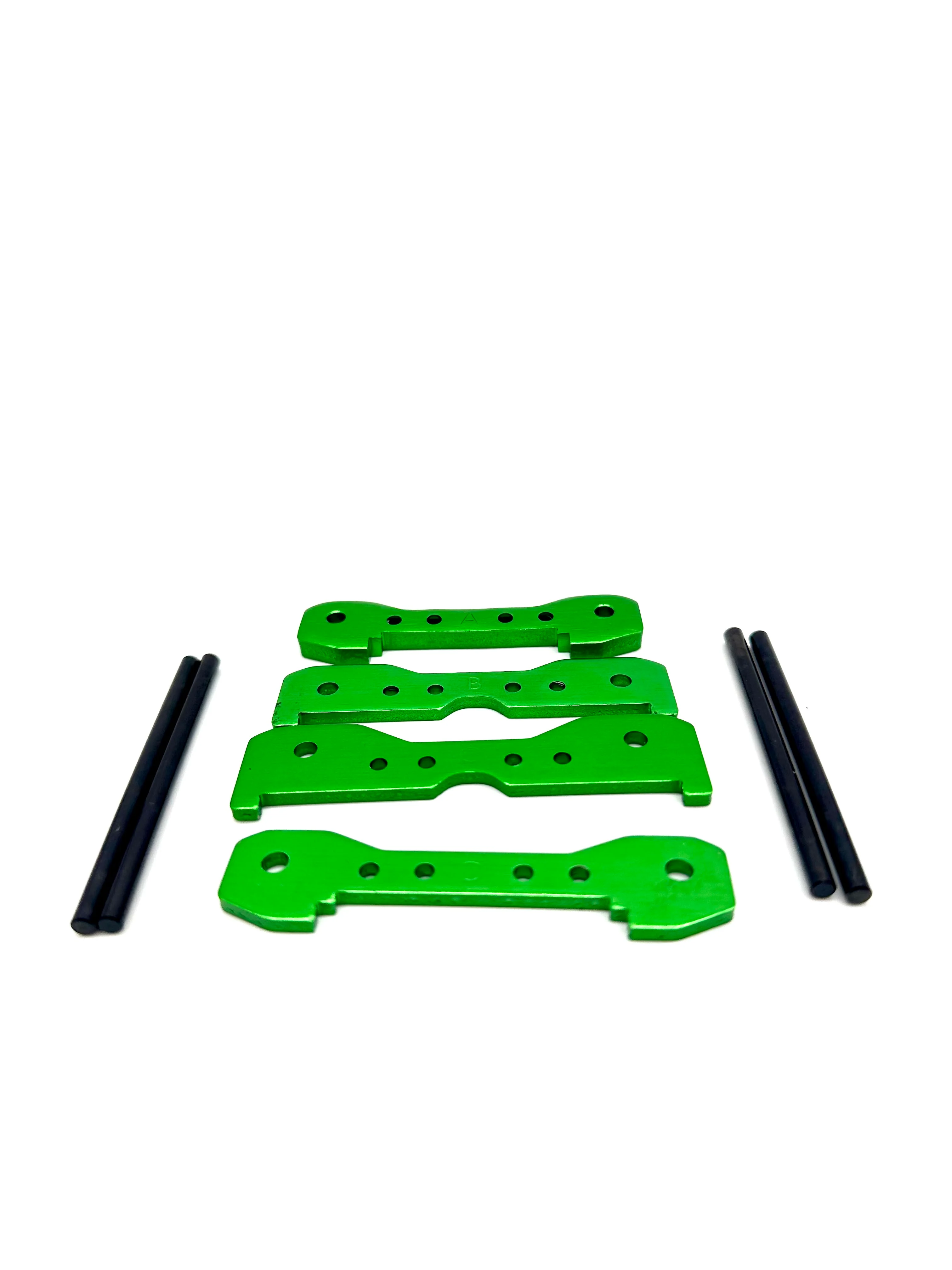 Fits SLEDGE - Suspension TIE BARS (green) black Hinge Pins Traxxas 95096-4 - Image 2