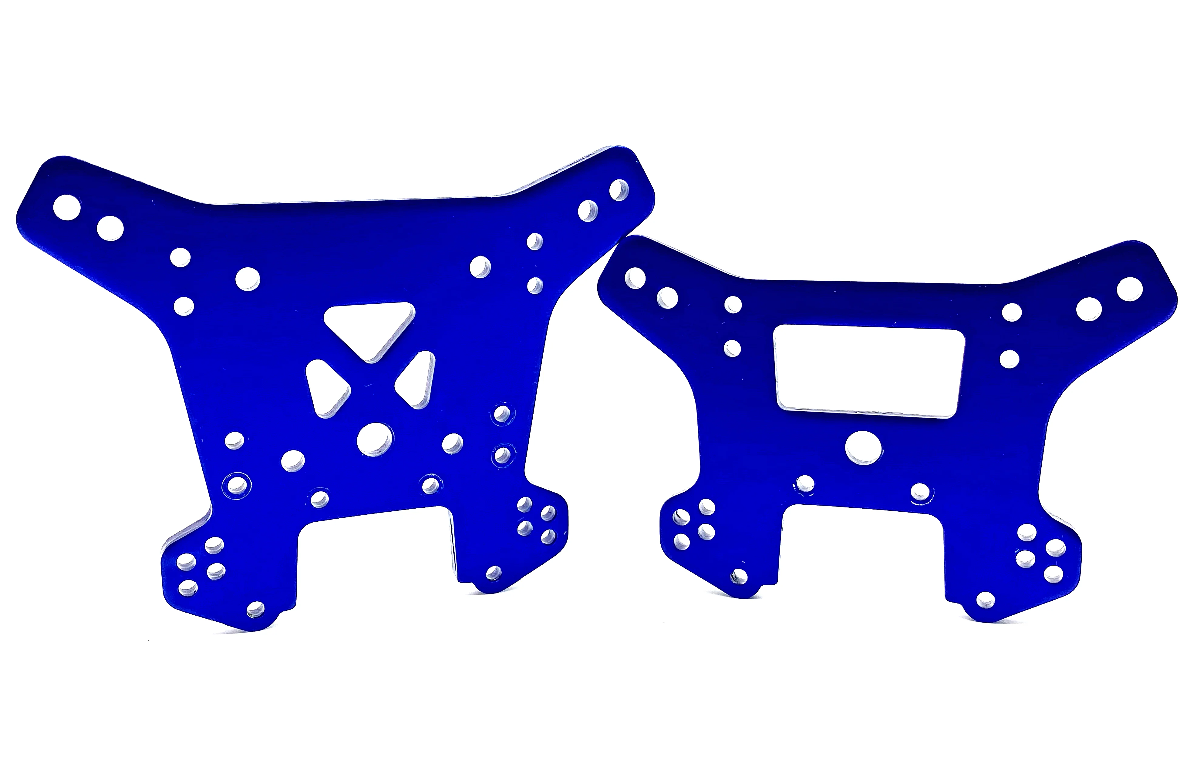 Fits SLEDGE - Towers (Front/Rear Shock Tower aluminum blue anodized Traxxas 95096-4 - Image 2