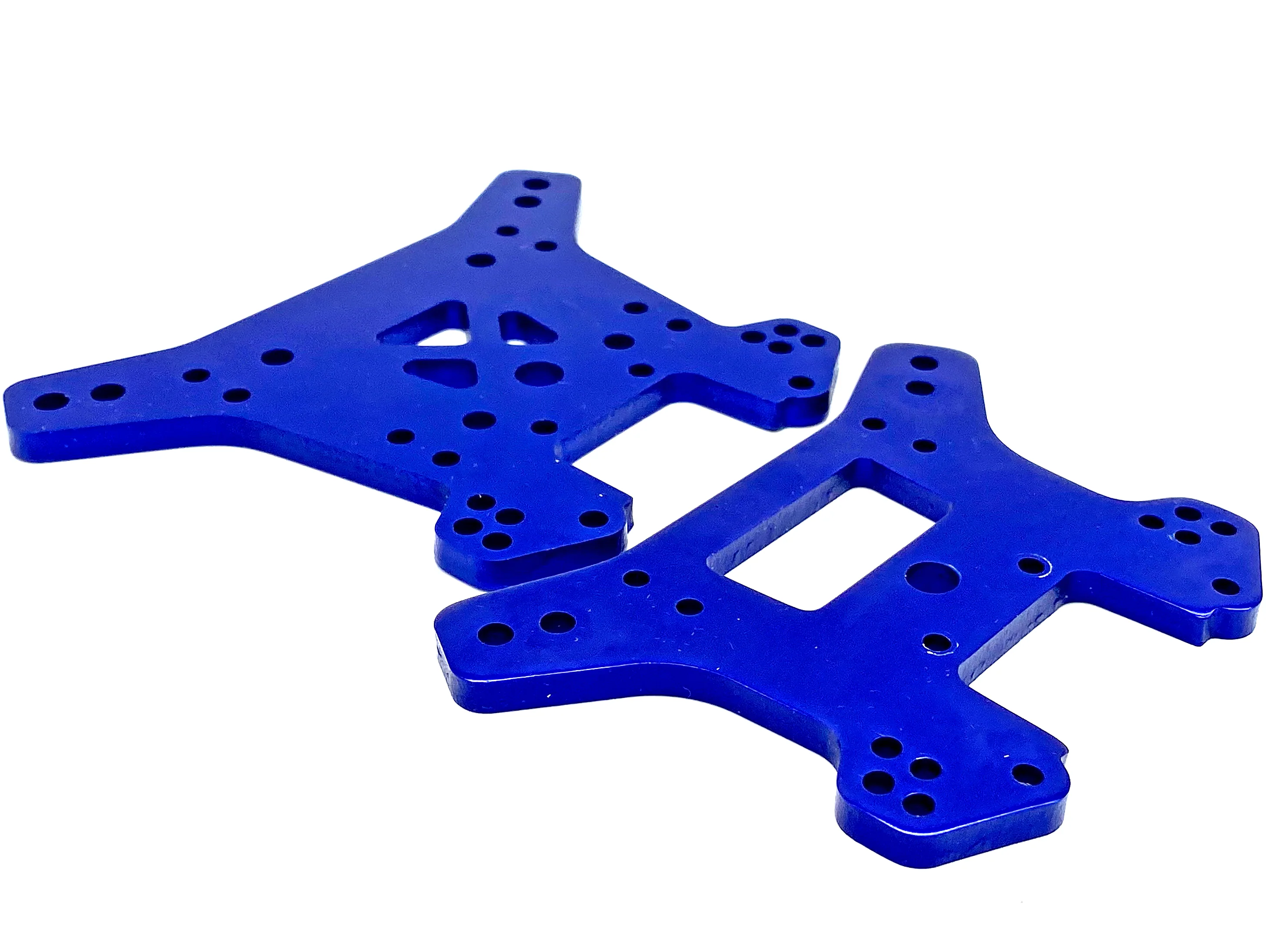 Fits SLEDGE - Towers (Front/Rear Shock Tower aluminum blue anodized Traxxas 95096-4 - Image 3