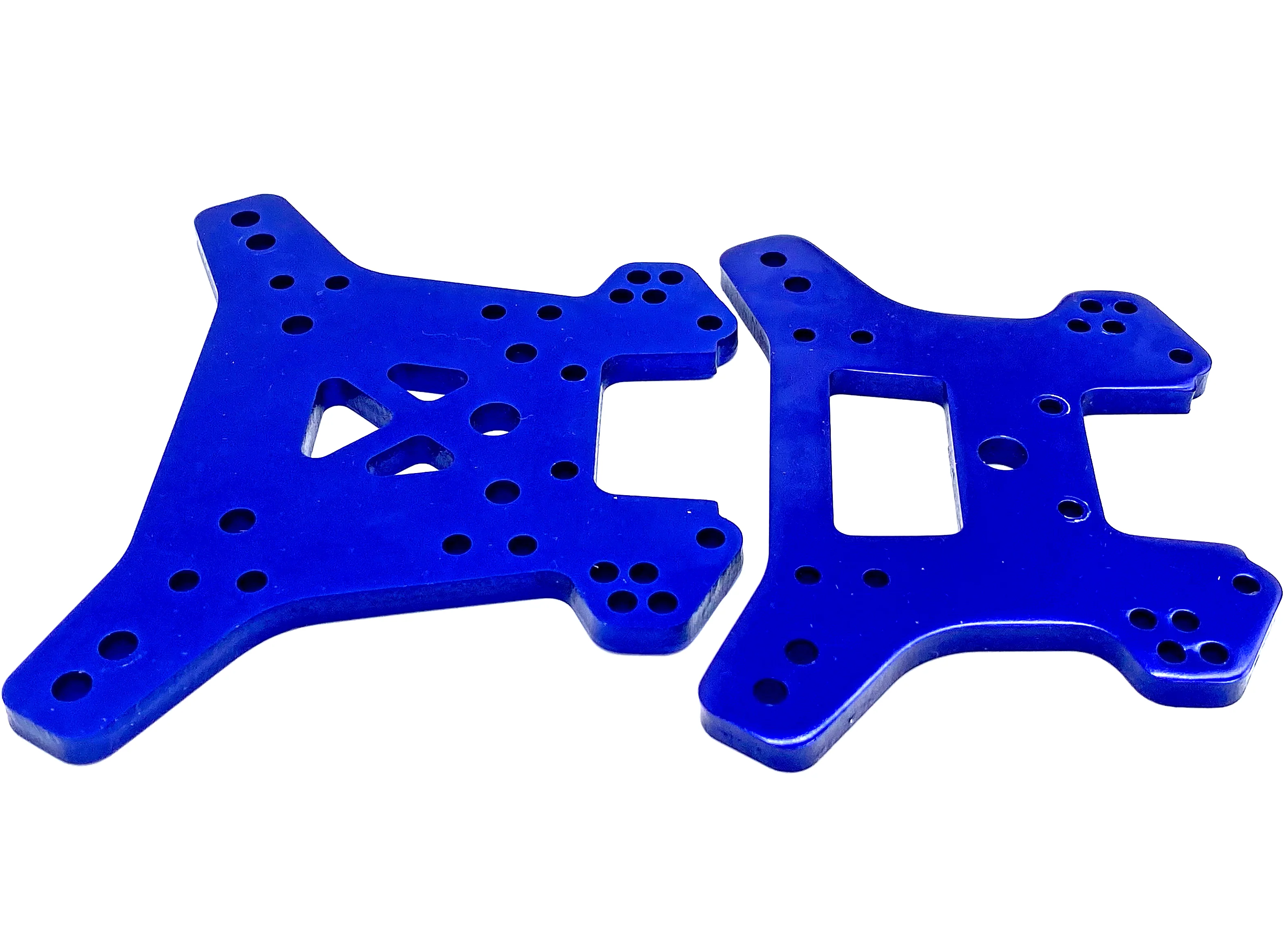 Fits SLEDGE - Towers (Front/Rear Shock Tower aluminum blue anodized Traxxas 95096-4 - Image 4