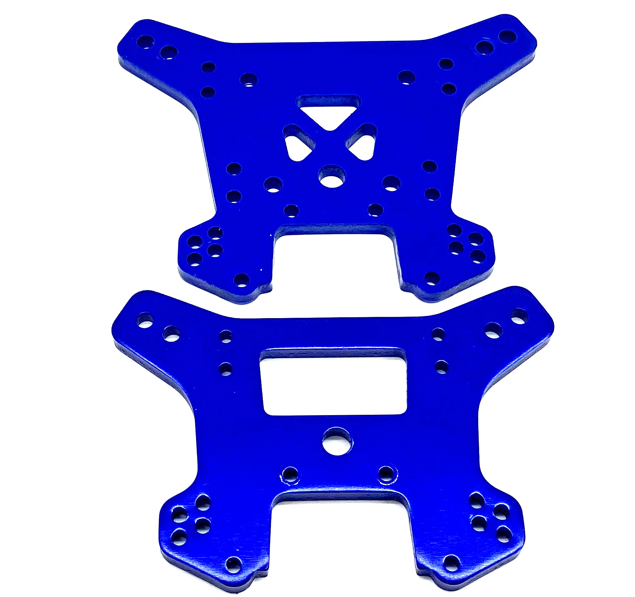 Fits SLEDGE - Towers (Front/Rear Shock Tower aluminum blue anodized Traxxas 95096-4 - Image 5