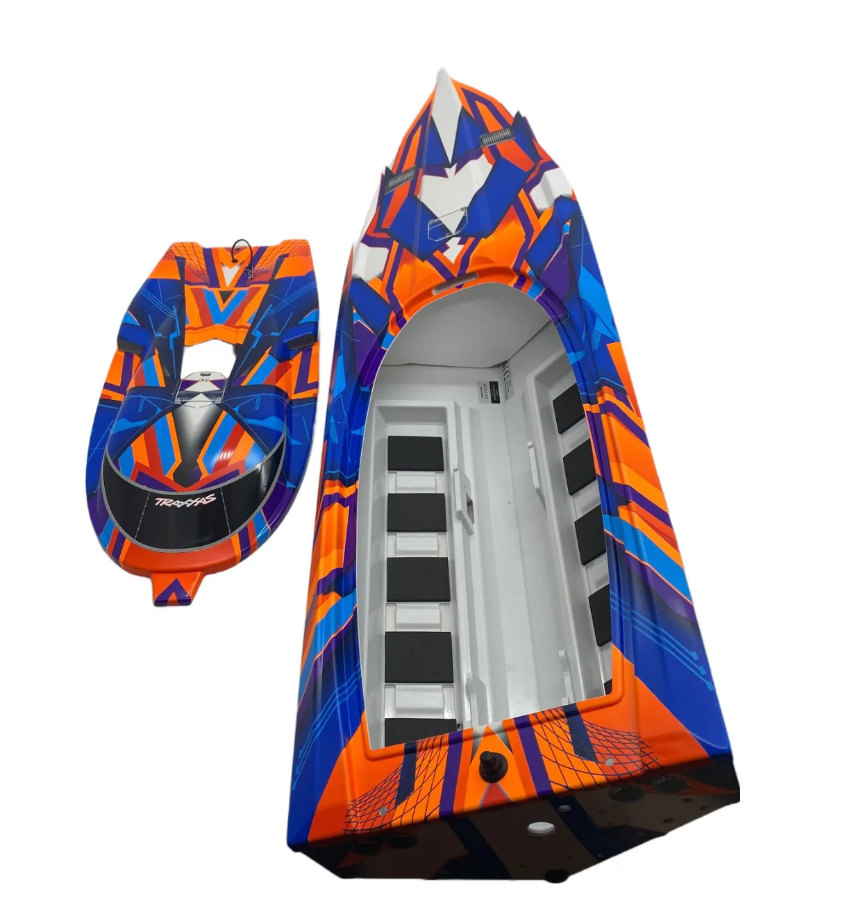 fits Spartan Boat HULL & Hatch Cover (ORANGE & Blue) fully assembled 57076-4