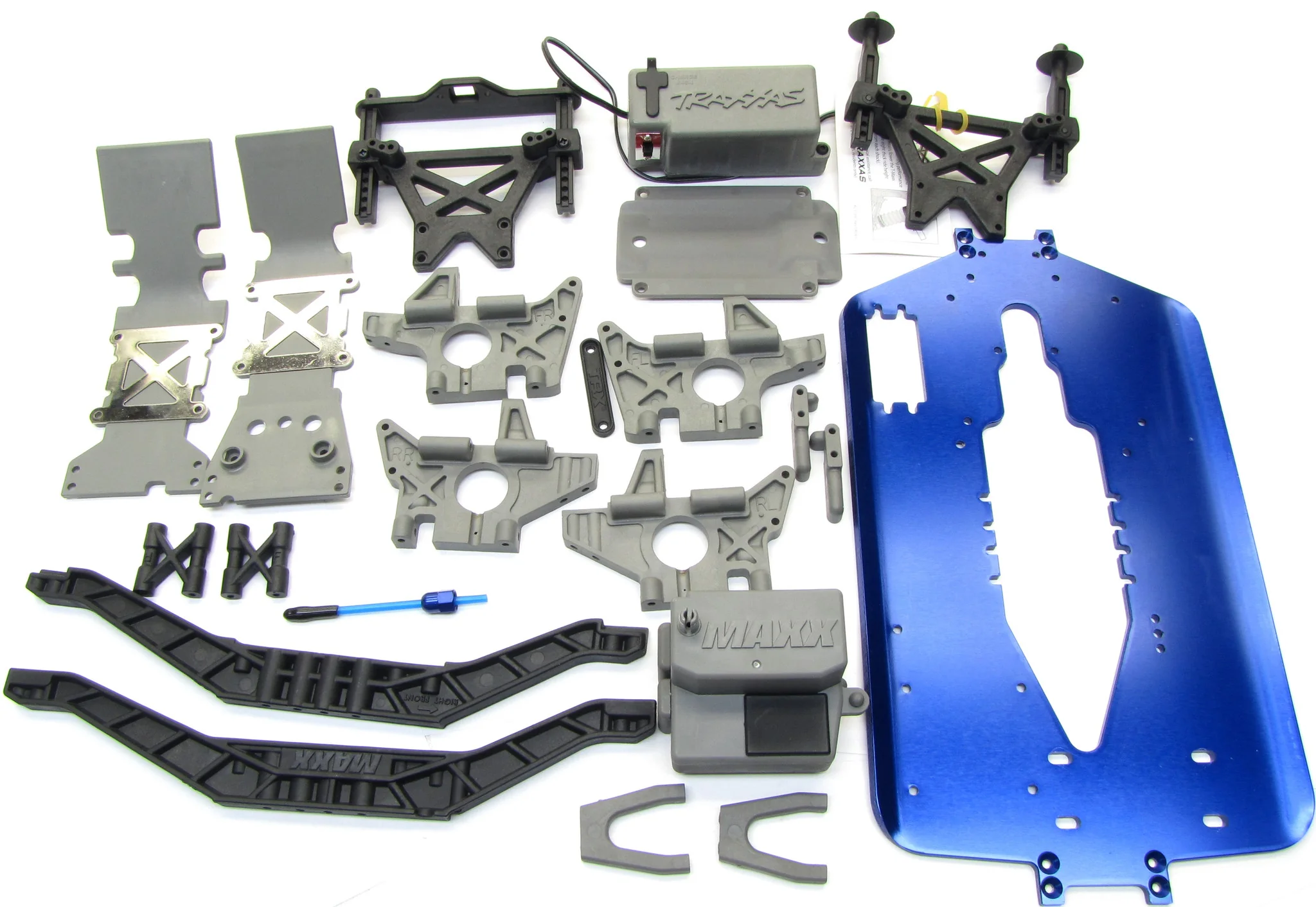 fits T-Maxx 3.3 CHASSIS 5122X 5197R (length upgrade, bulkhead Towers, 49077-3 - Image 2