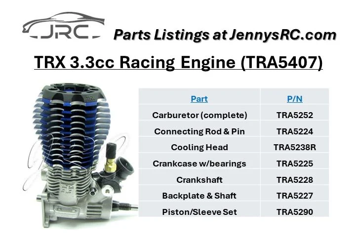 fits T-Maxx 3.3 ENGINE (TMAXX Jato Nitro Revo (includes Carb TRX 49077-3 - Image 2