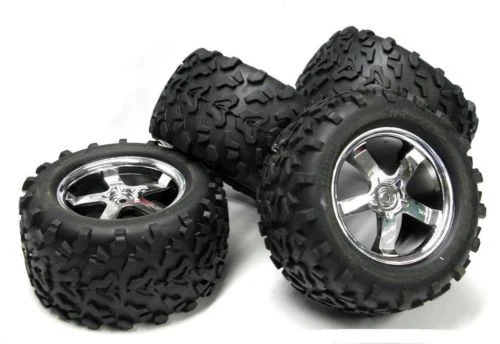 fits T-Maxx 3.3 TIRES 4973 5373 (Assembled 4 WHEELS 6.3" 14mm hex 49077-3