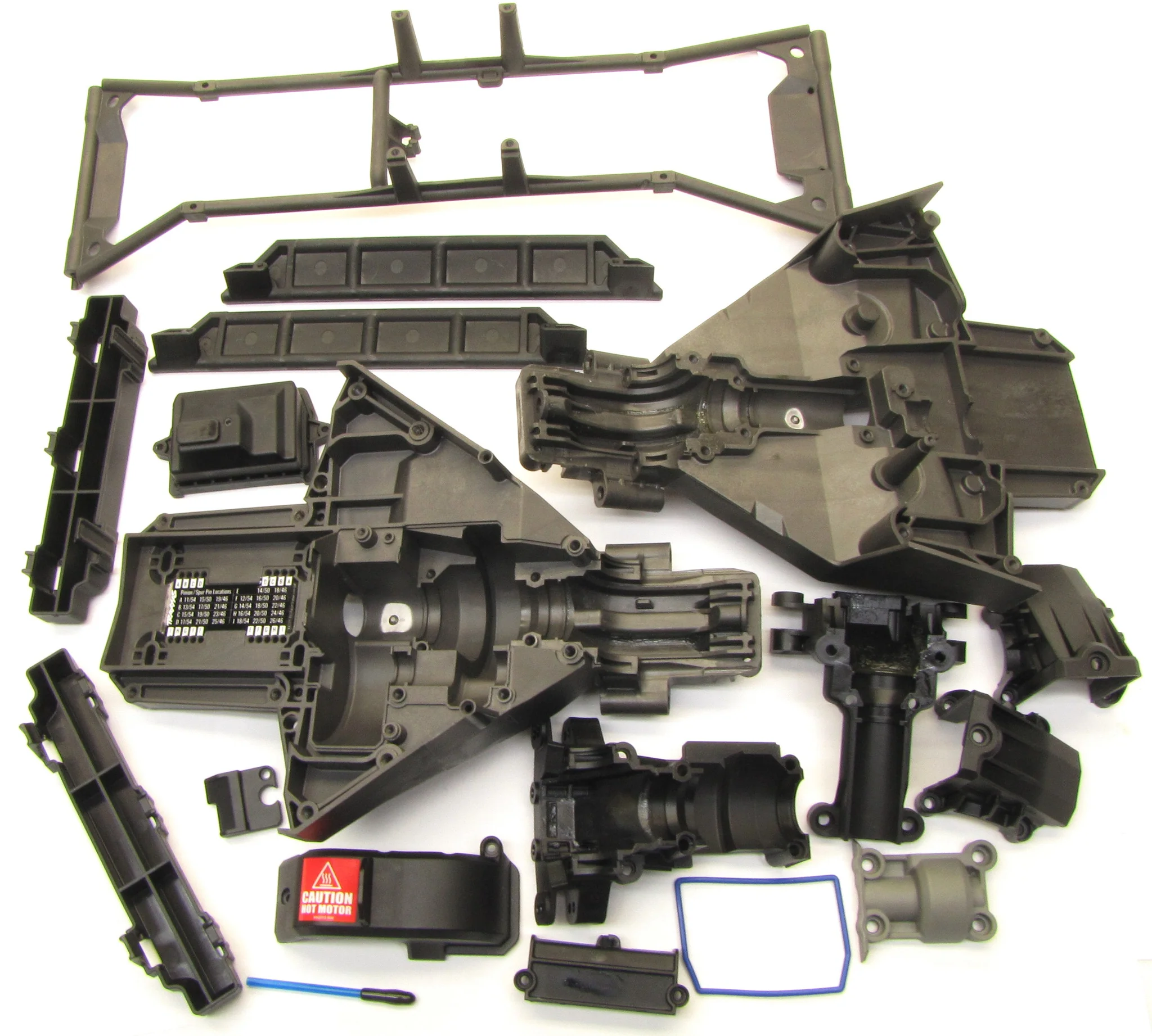 fits X-MAXX Plastic Set (Front, Rear 8s Bulkhead Covers Receiver box 77086-4 - Image 4