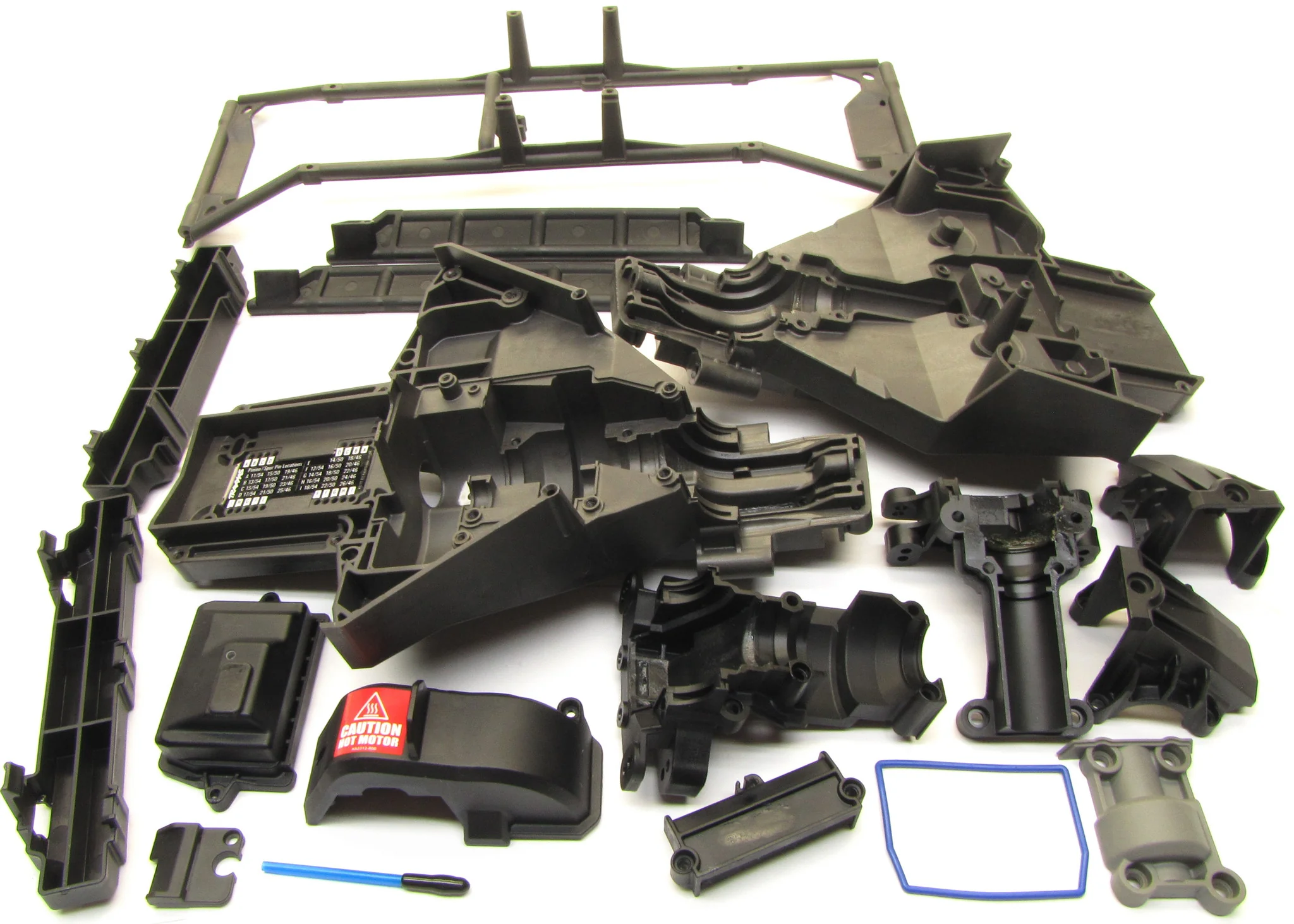 fits X-MAXX Plastic Set (Front, Rear 8s Bulkhead Covers Receiver box 77086-4 - Image 5