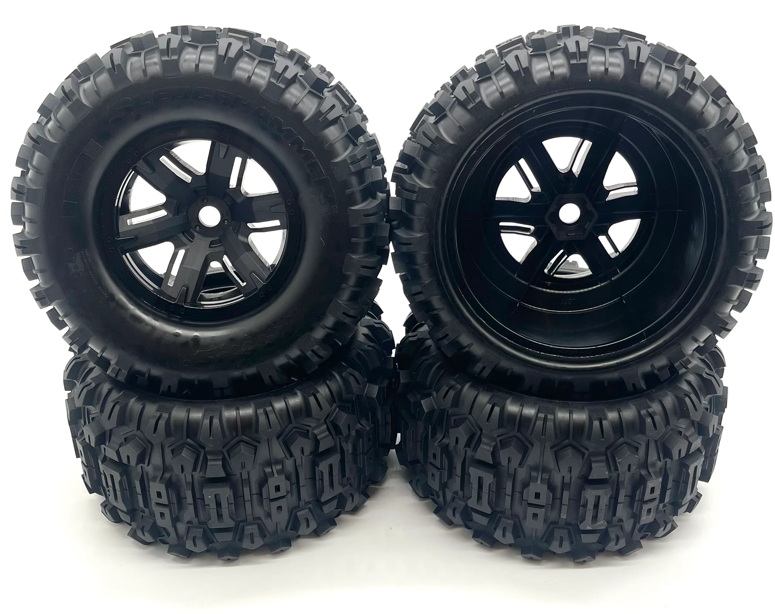 fits X-MAXX Wheels & Tires (8s Factory Glued Assembled (set 4) belted 77086-4