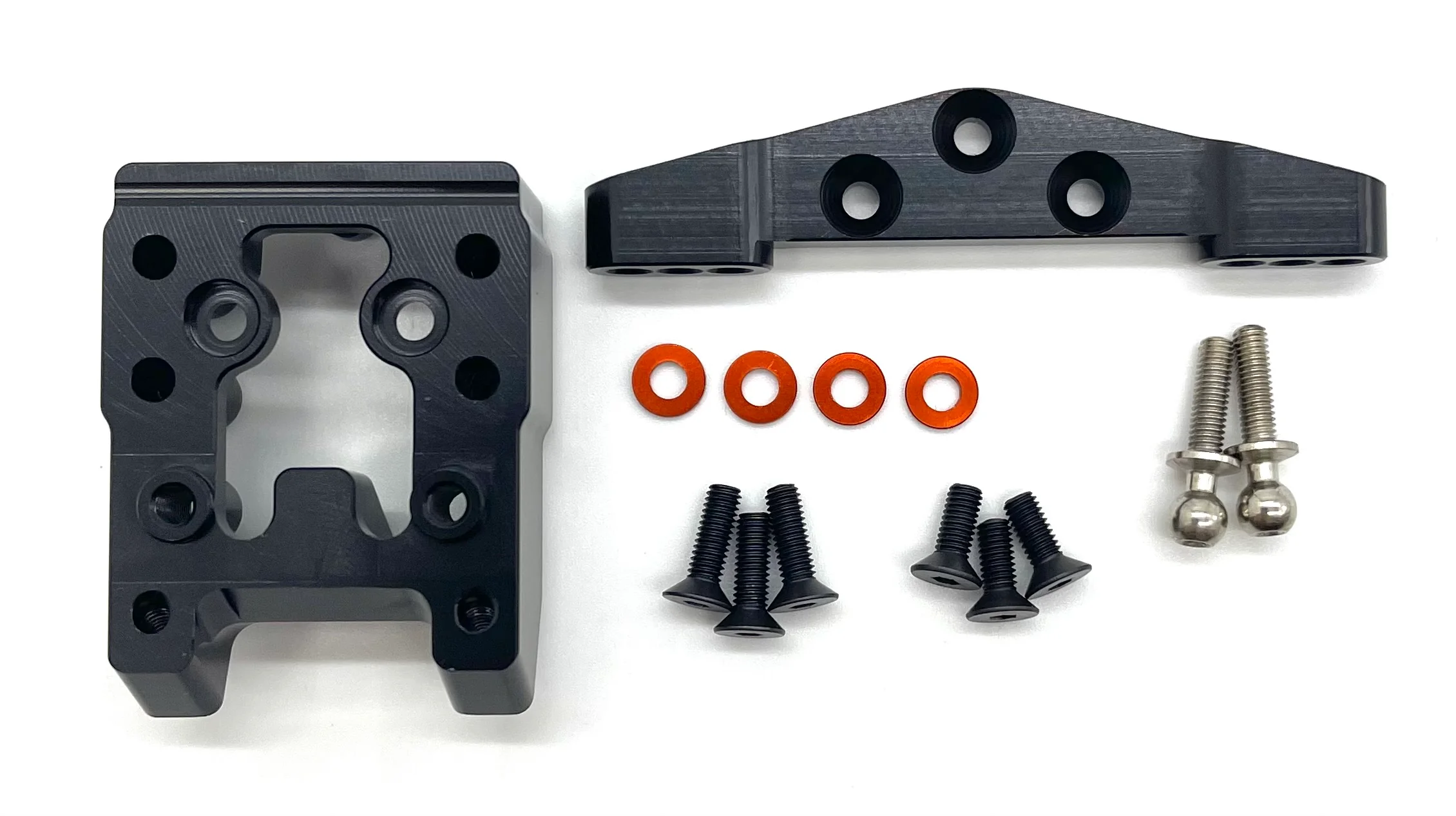 HB Racing D2 - Front Bulkhead, Ball Studs Mount (F1) Evo 204240 - Image 3