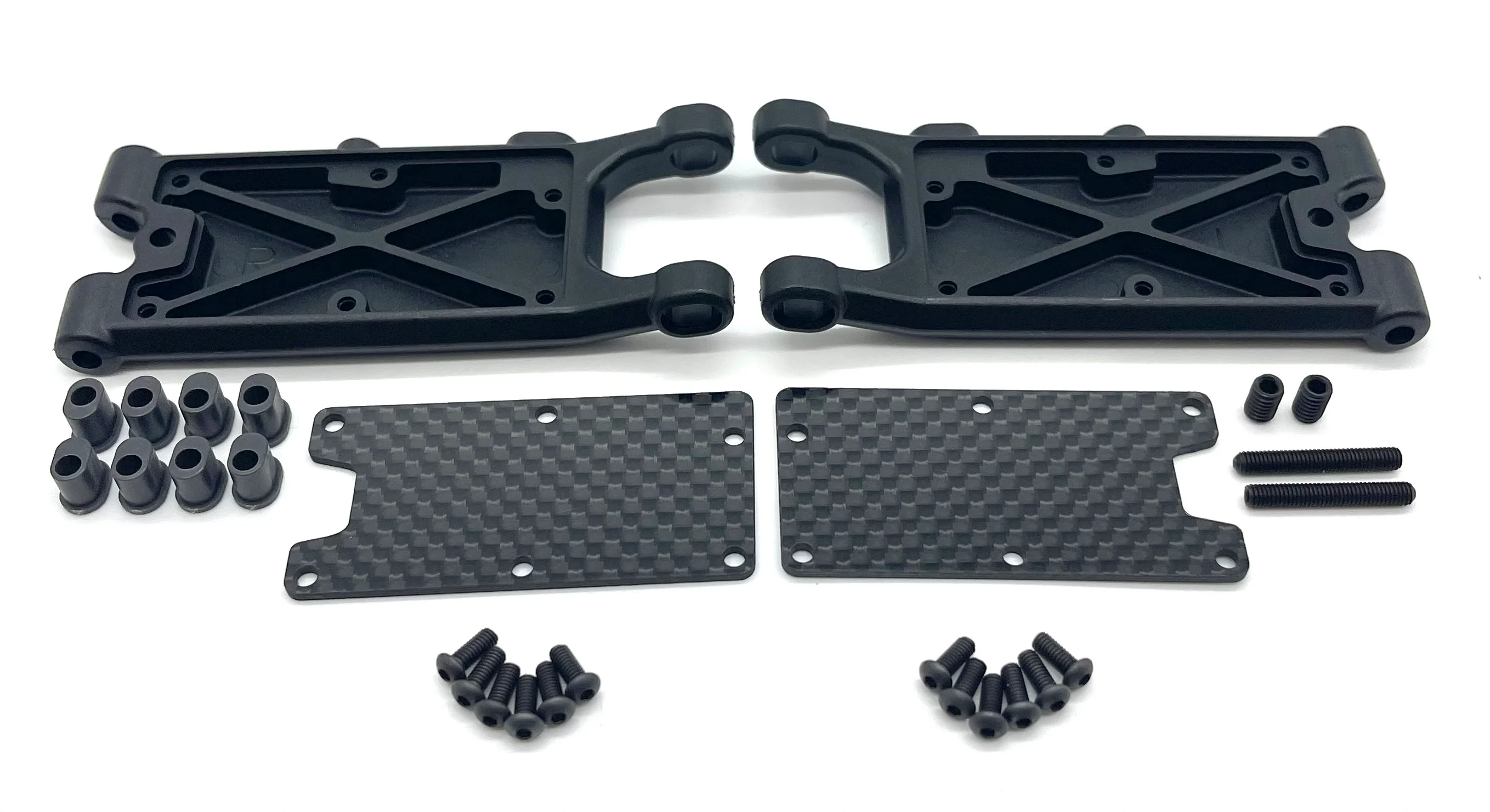 HB Racing D2 - Rear A-Arms & Carbon Covers, Evo (E-2) 204240 - Image 3