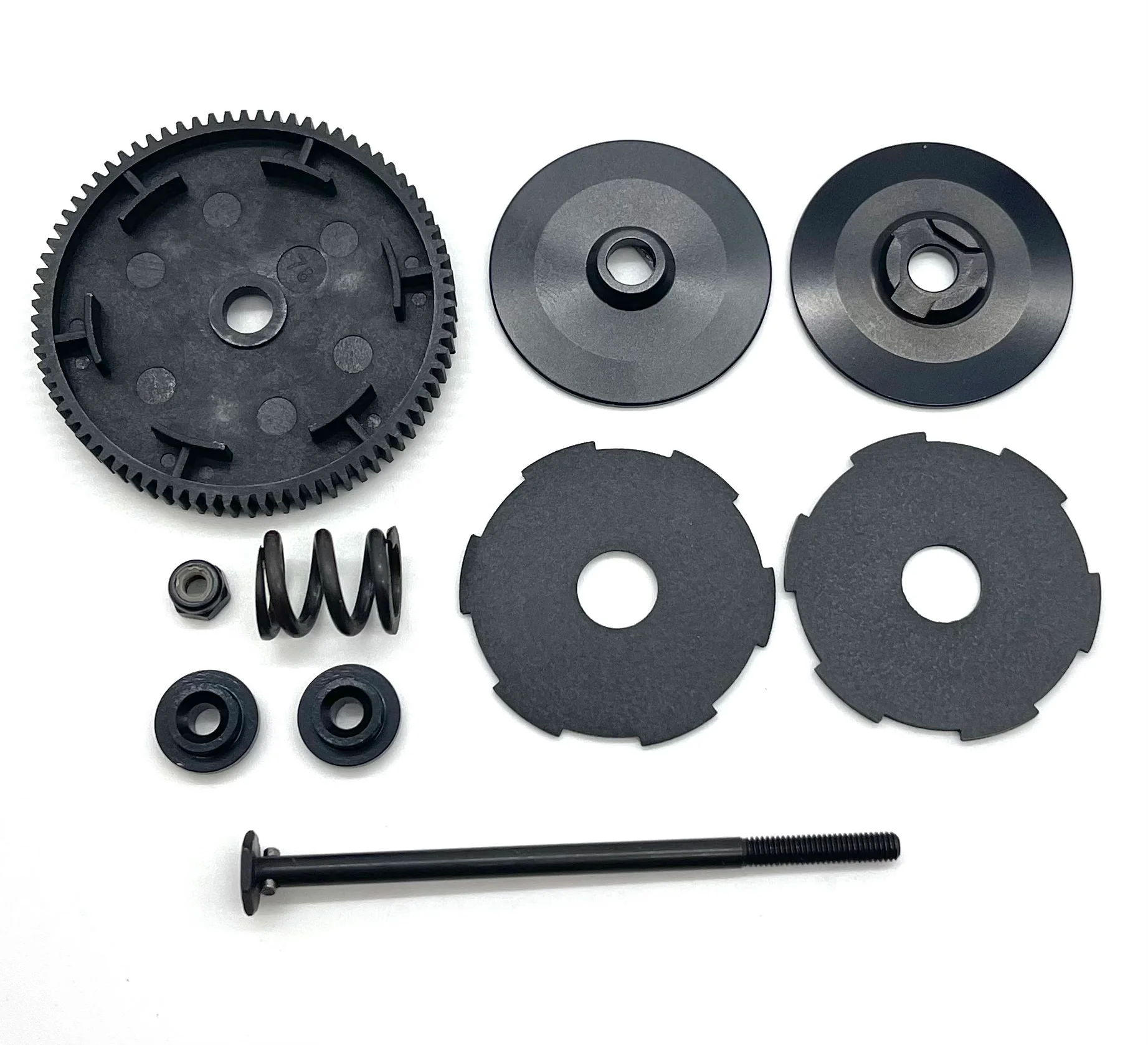 HB Racing D2 - Slipper clutch and spur, (G-05) w/shaft, spring, hardware Evo 204240 - Image 2